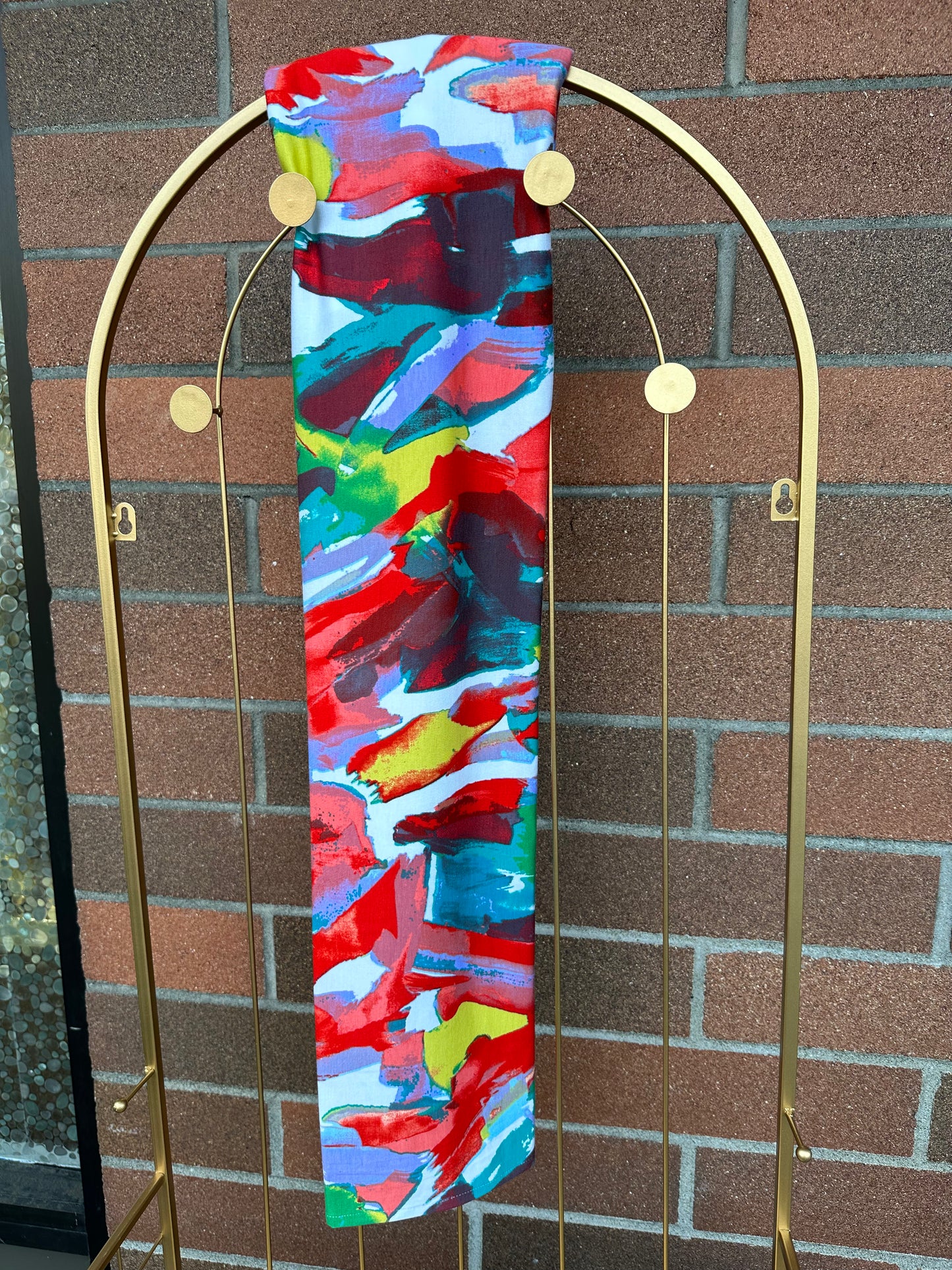 Printed Jersey Hijab: Abstract Brush Stroke