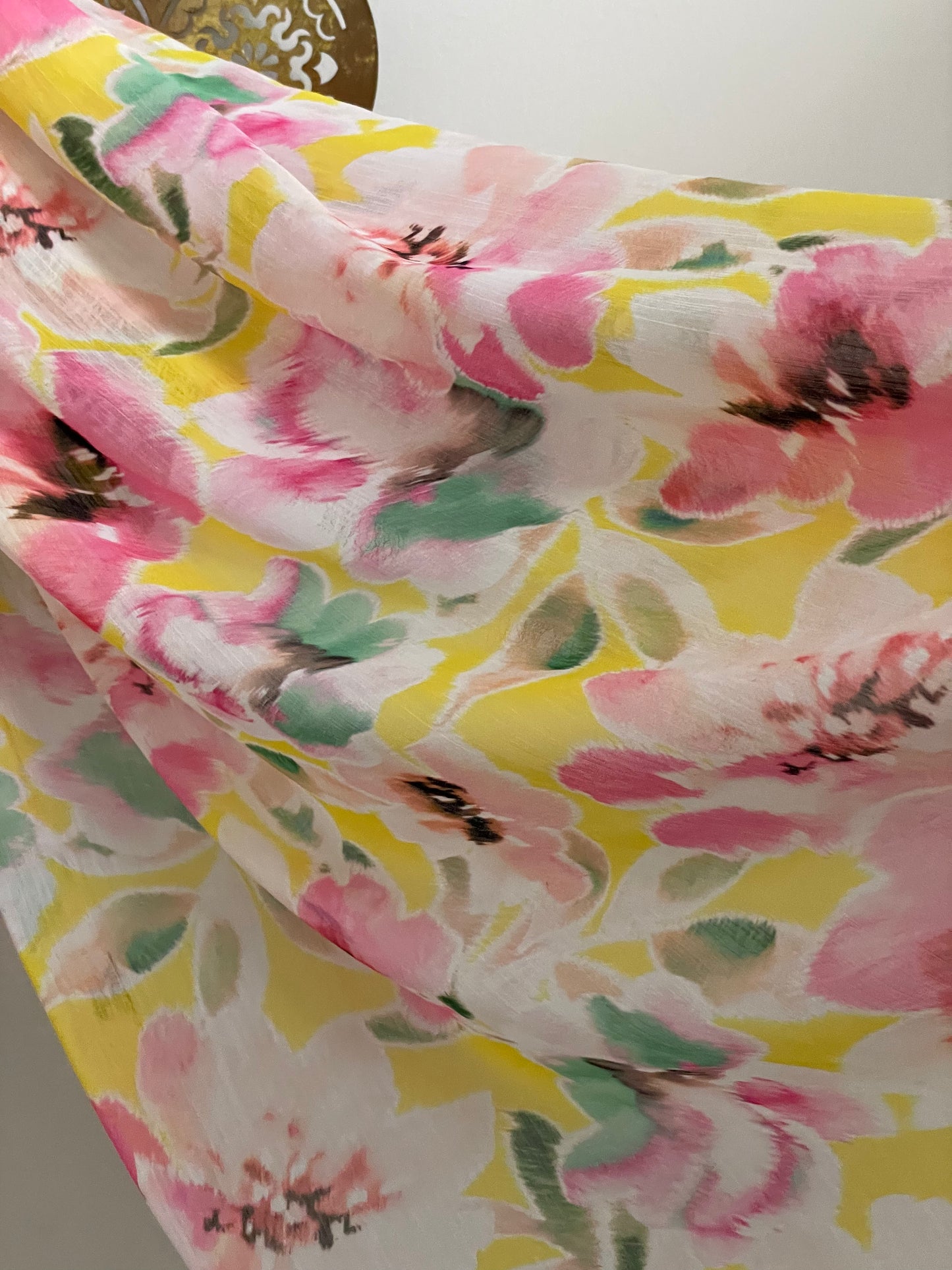 Crinkle Chiffon Hijab: Cherry Blossom