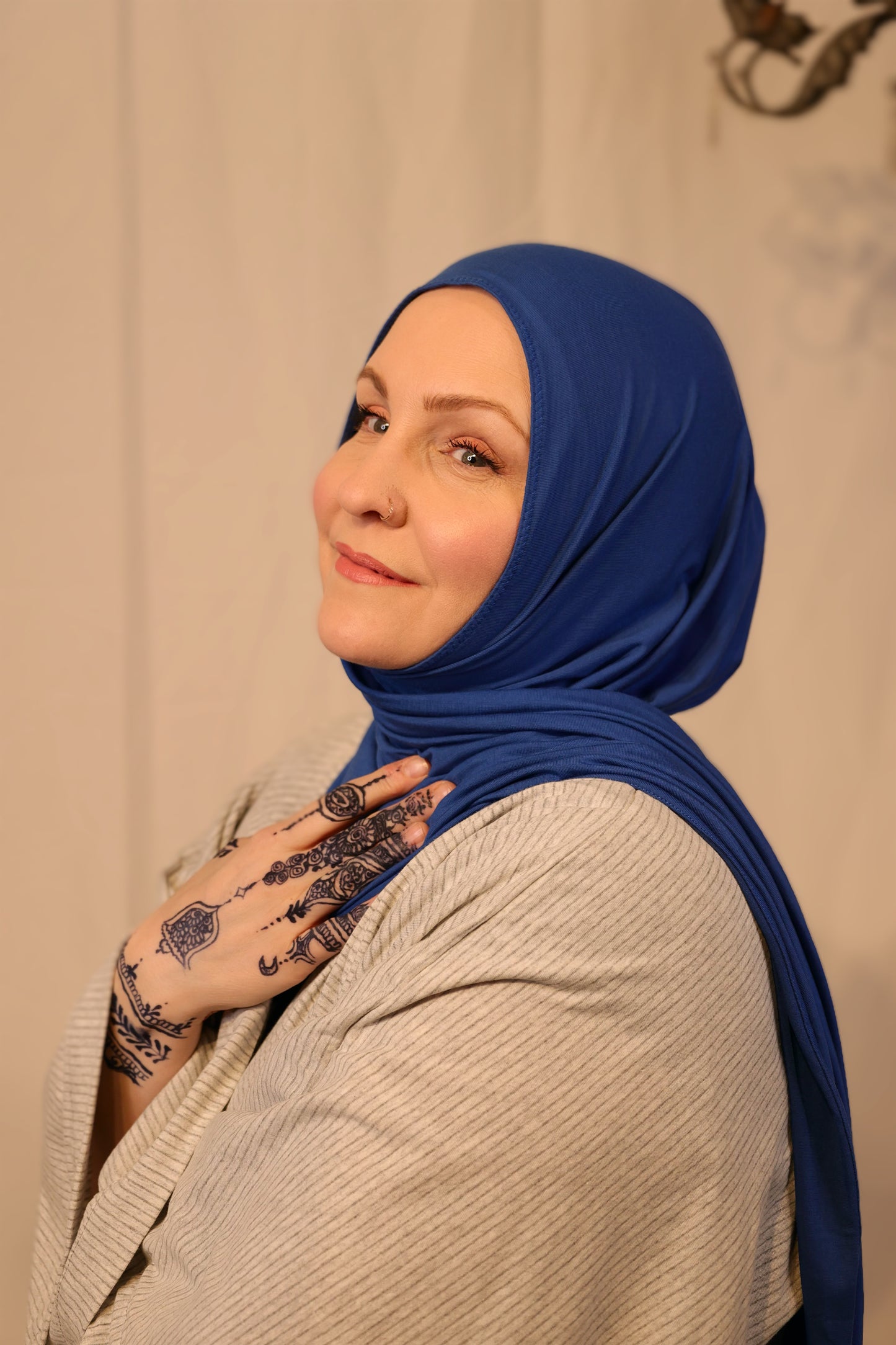 Jersey Hijab: Yale Blue