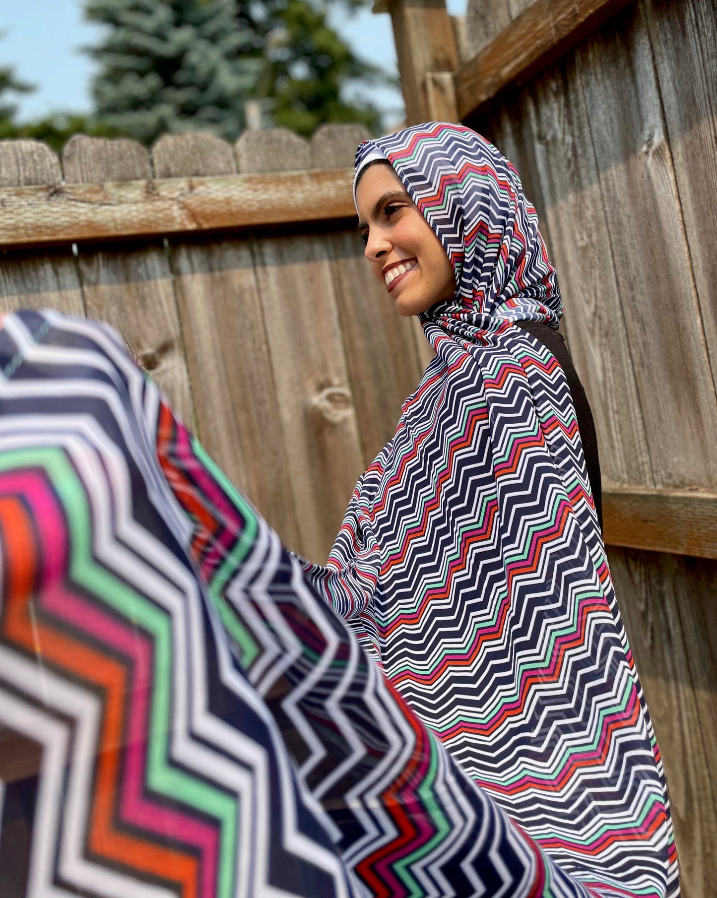 Limited Edition Chiffon Hijab: Aruba Waves