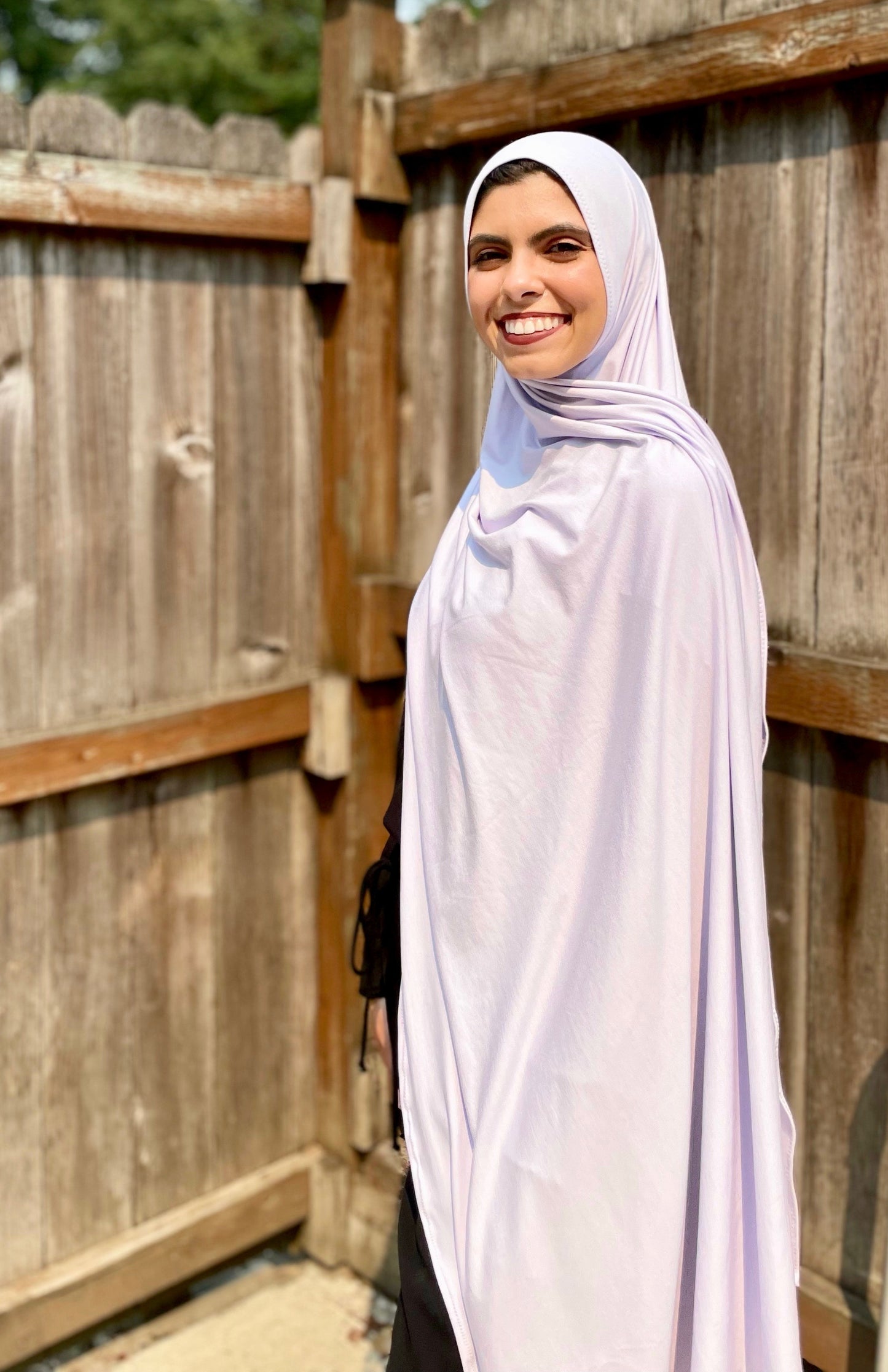 Solid Jersey Hijab: Pale Lavender