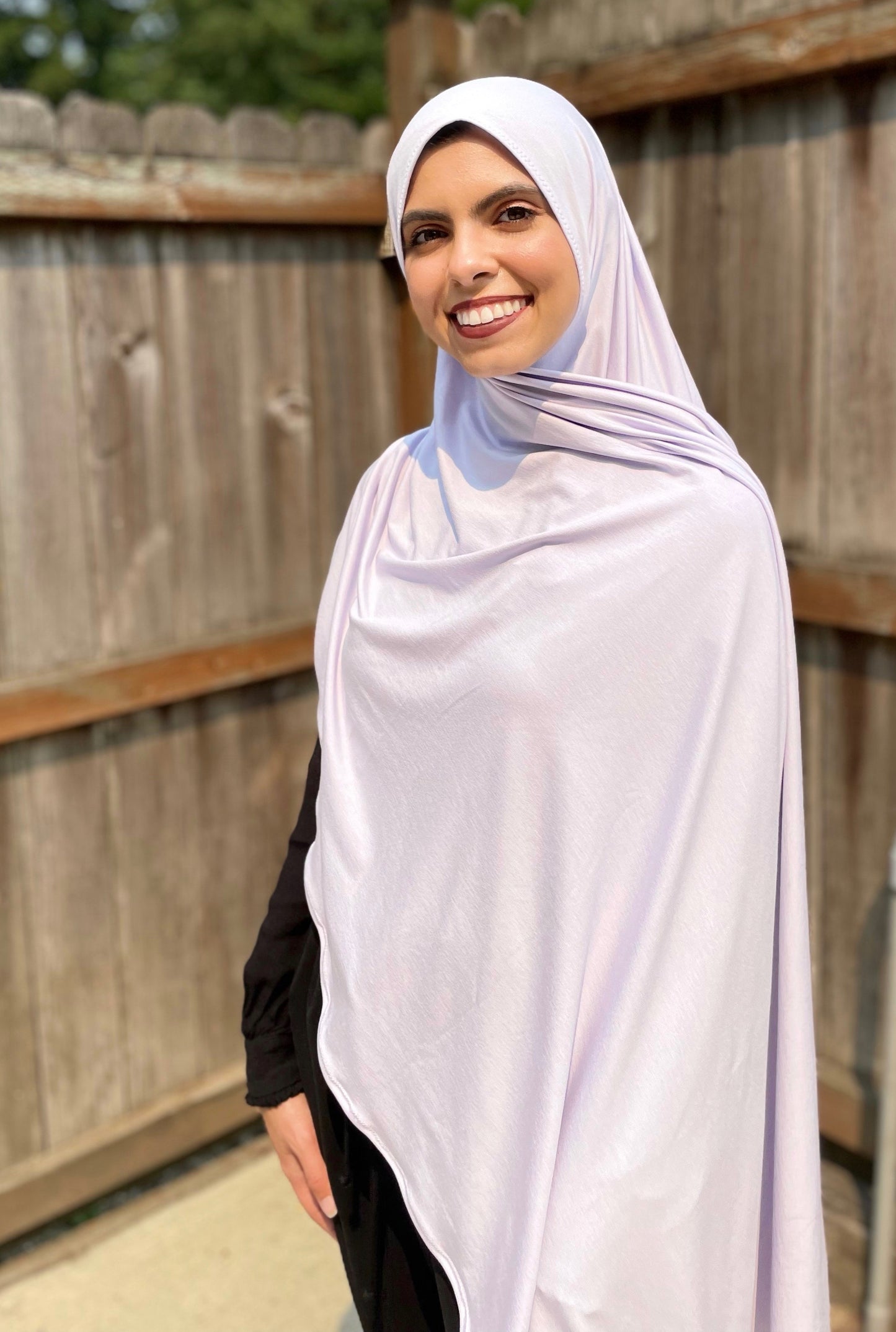 Solid Jersey Hijab: Pale Lavender