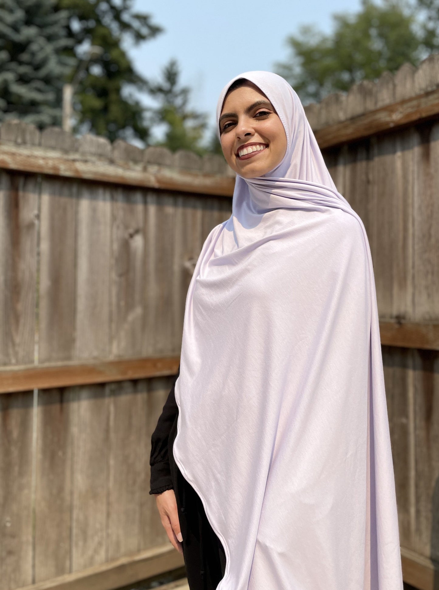Solid Jersey Hijab: Pale Lavender