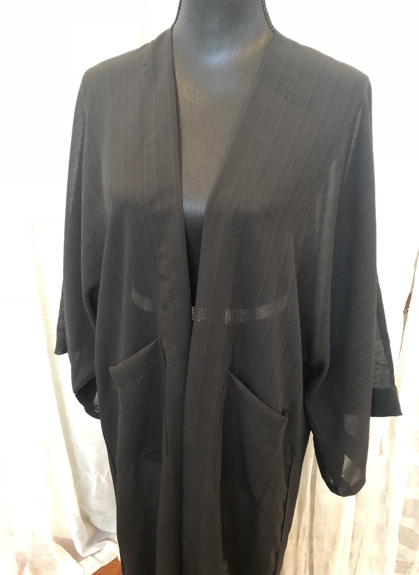 Private Collection Kimono - Black Sheer