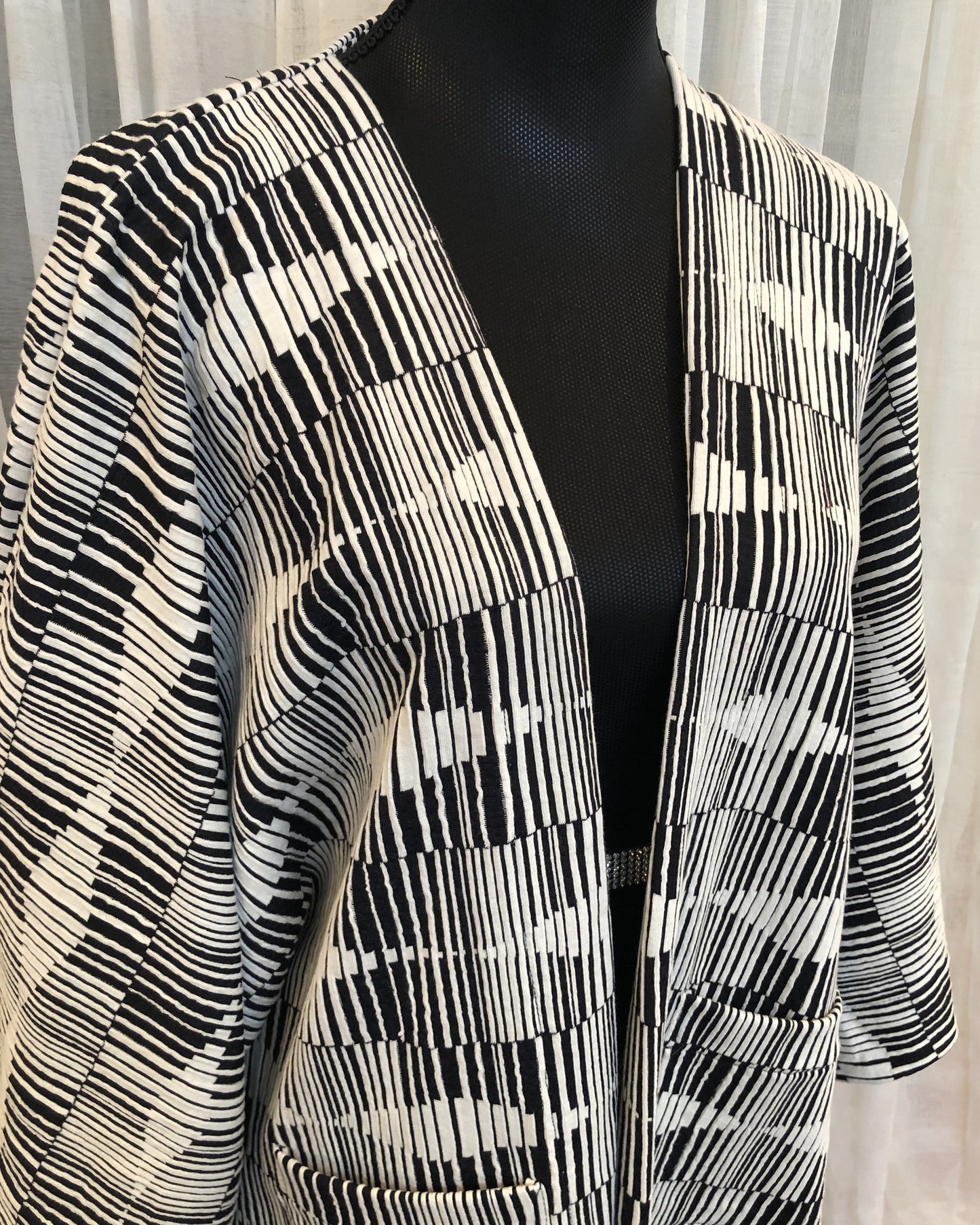 Private Collection Kimono - Geo Stretch Knit