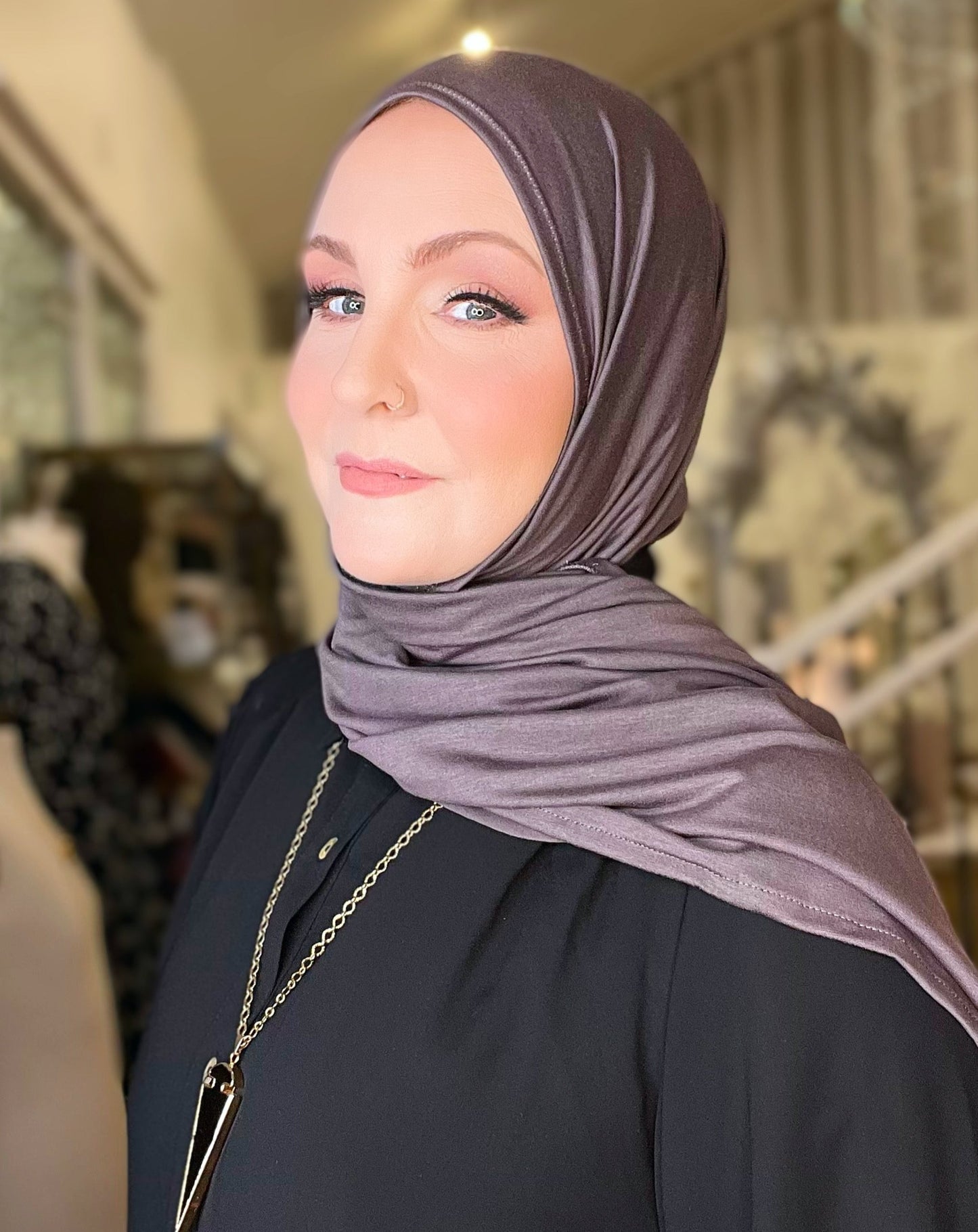 Jersey Hijab: Smoky Taupe