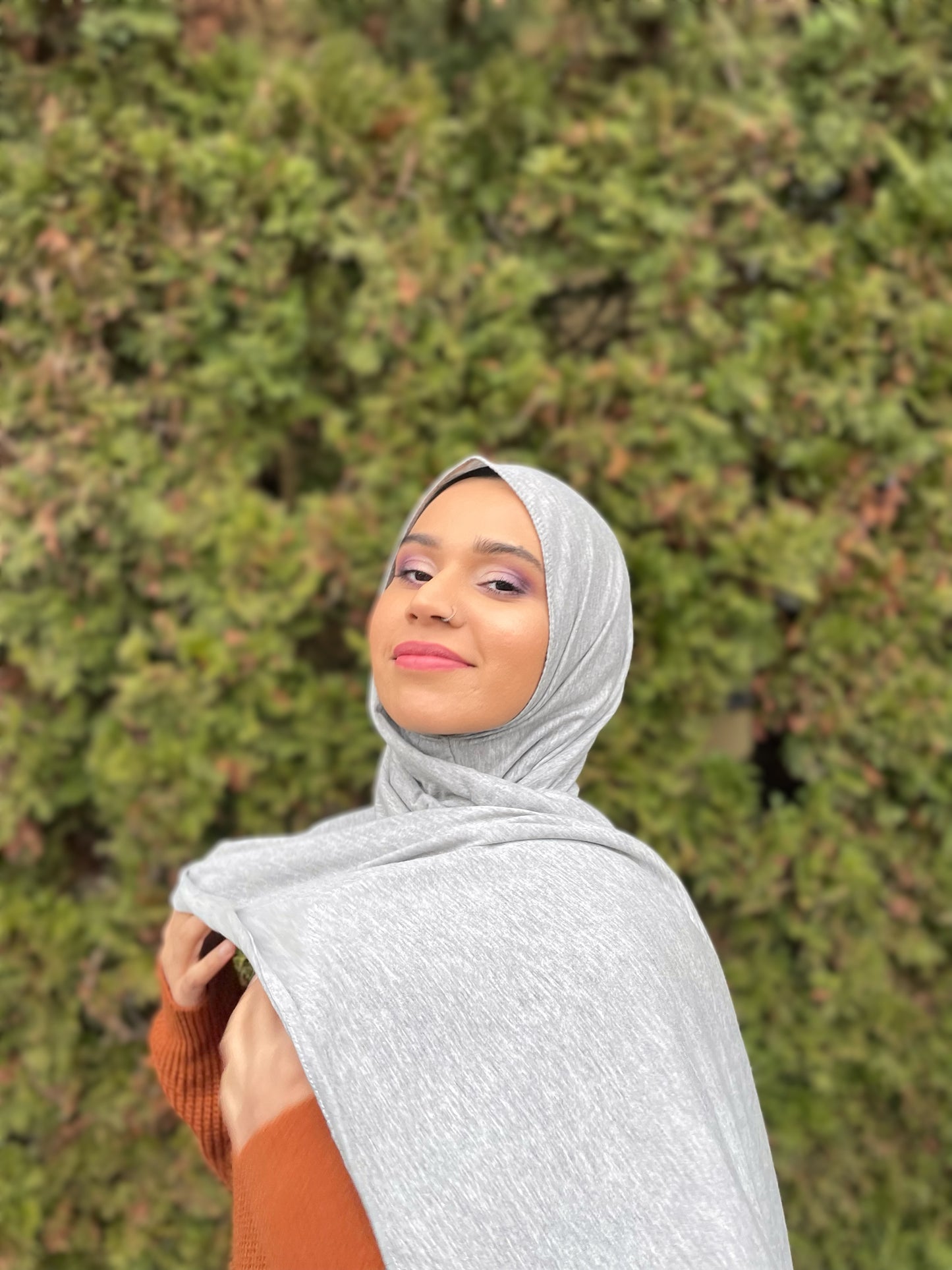 Tissue Jersey Hijab: Heather Grey