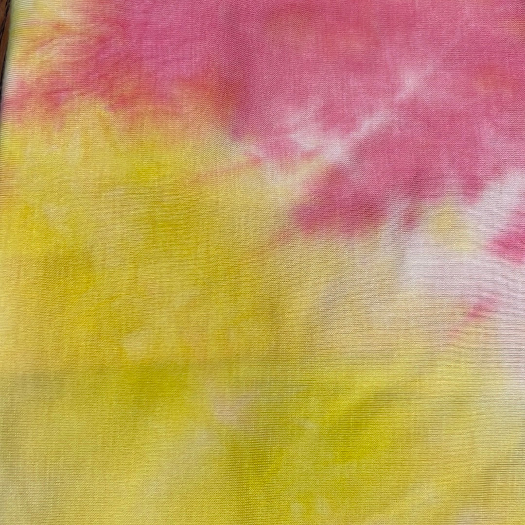 Tie Dye Jersey Hijab: Bubblegum Lemonade