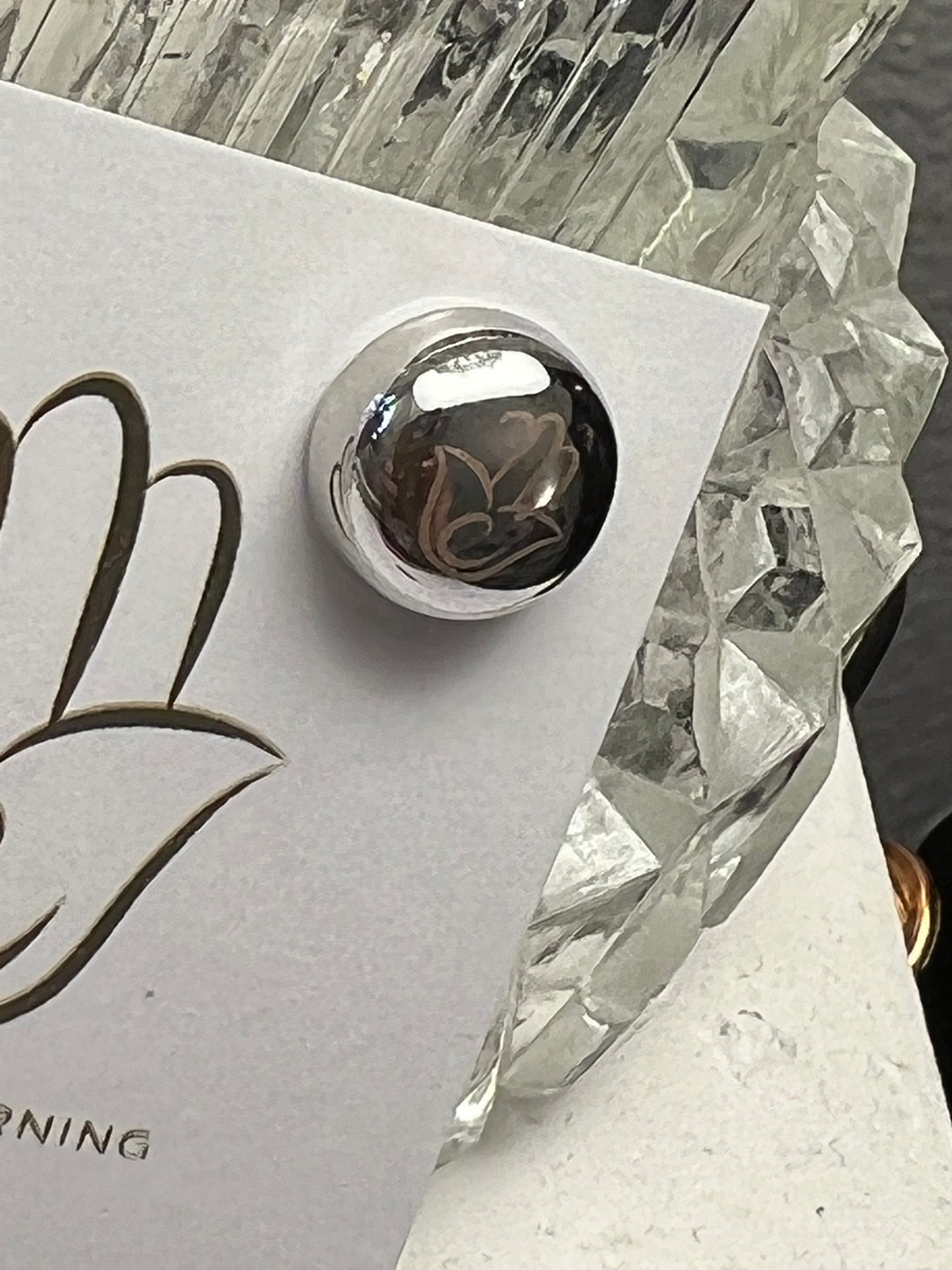 Magnetic Logo Scarf Closure: Gold and Silver!