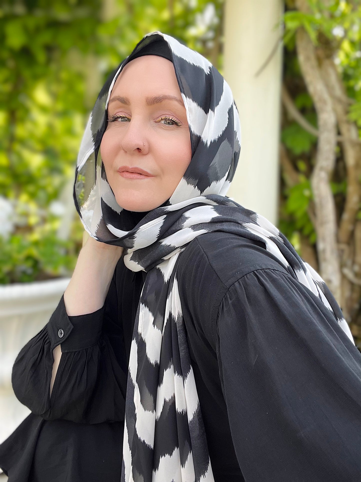 Chiffon Hijab: Statement Chevron