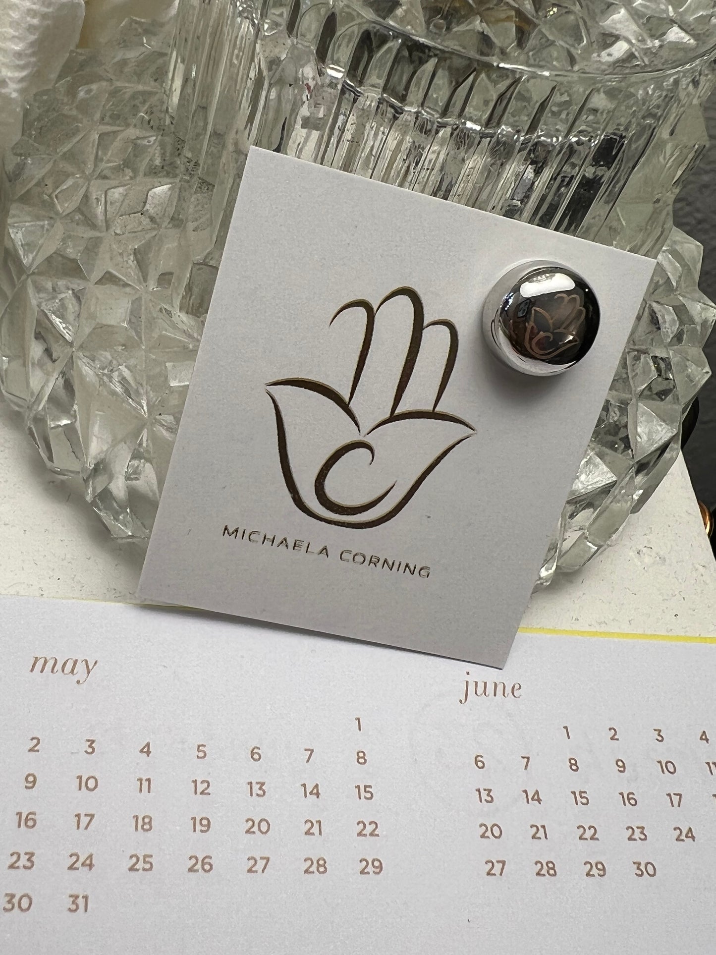 Magnetic Logo Scarf Closure: Gold and Silver!