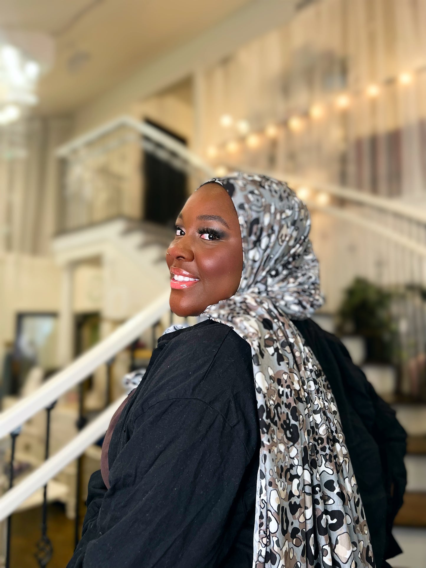 Printed Jersey Hijab: Incognito Cougar
