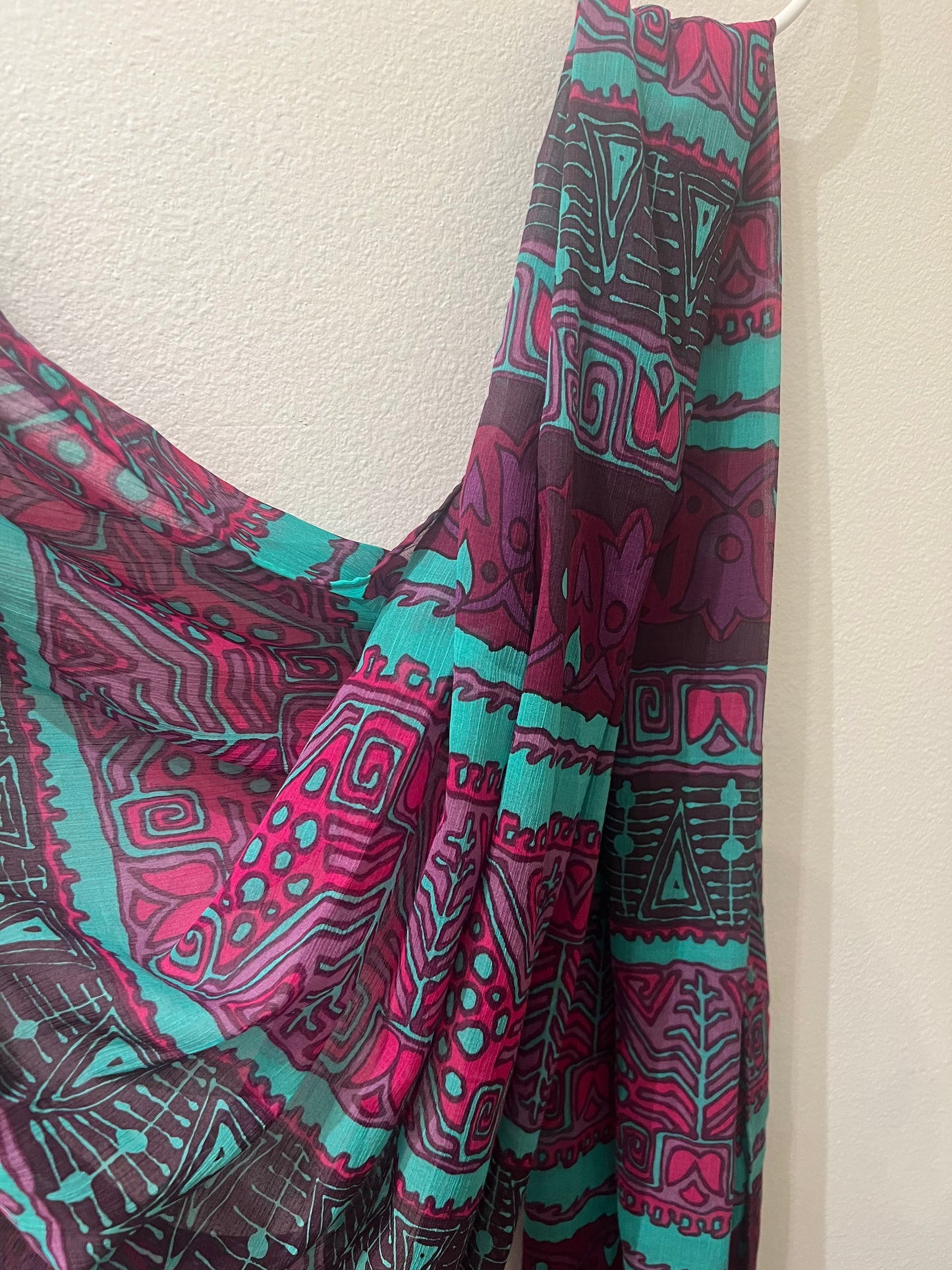 100% Silk Chiffon Hijab: Abstract
