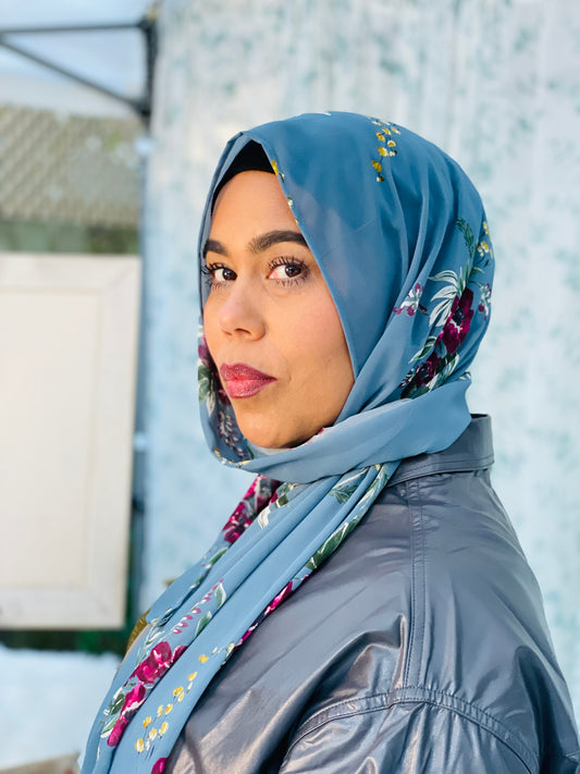 Limited Edition Crepe Chiffon Hijab: Italian Ayah of Green Gables