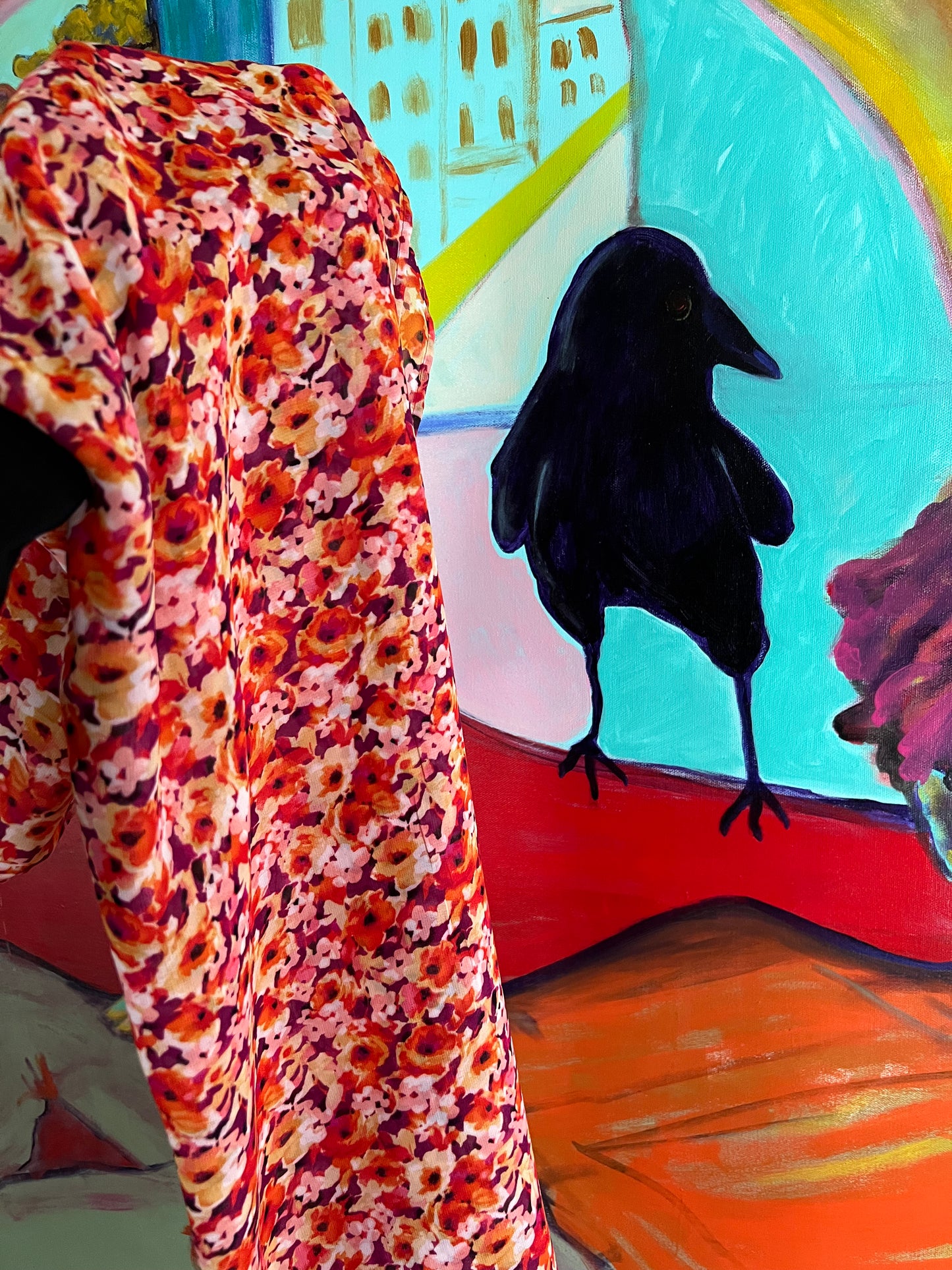 Chiffon Hijab: Floral Explosion