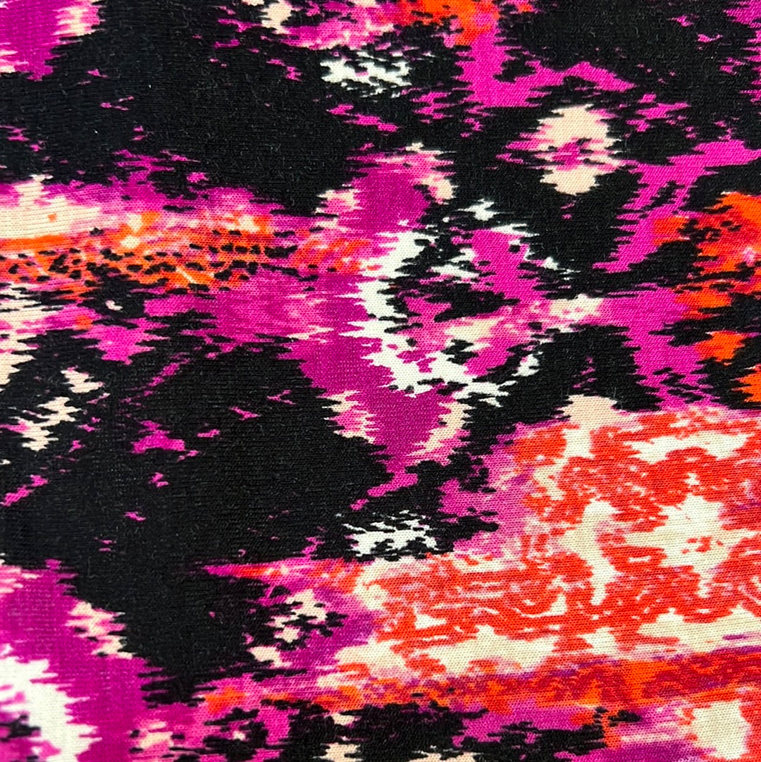 Printed Jersey Hijab: Purple Ikat