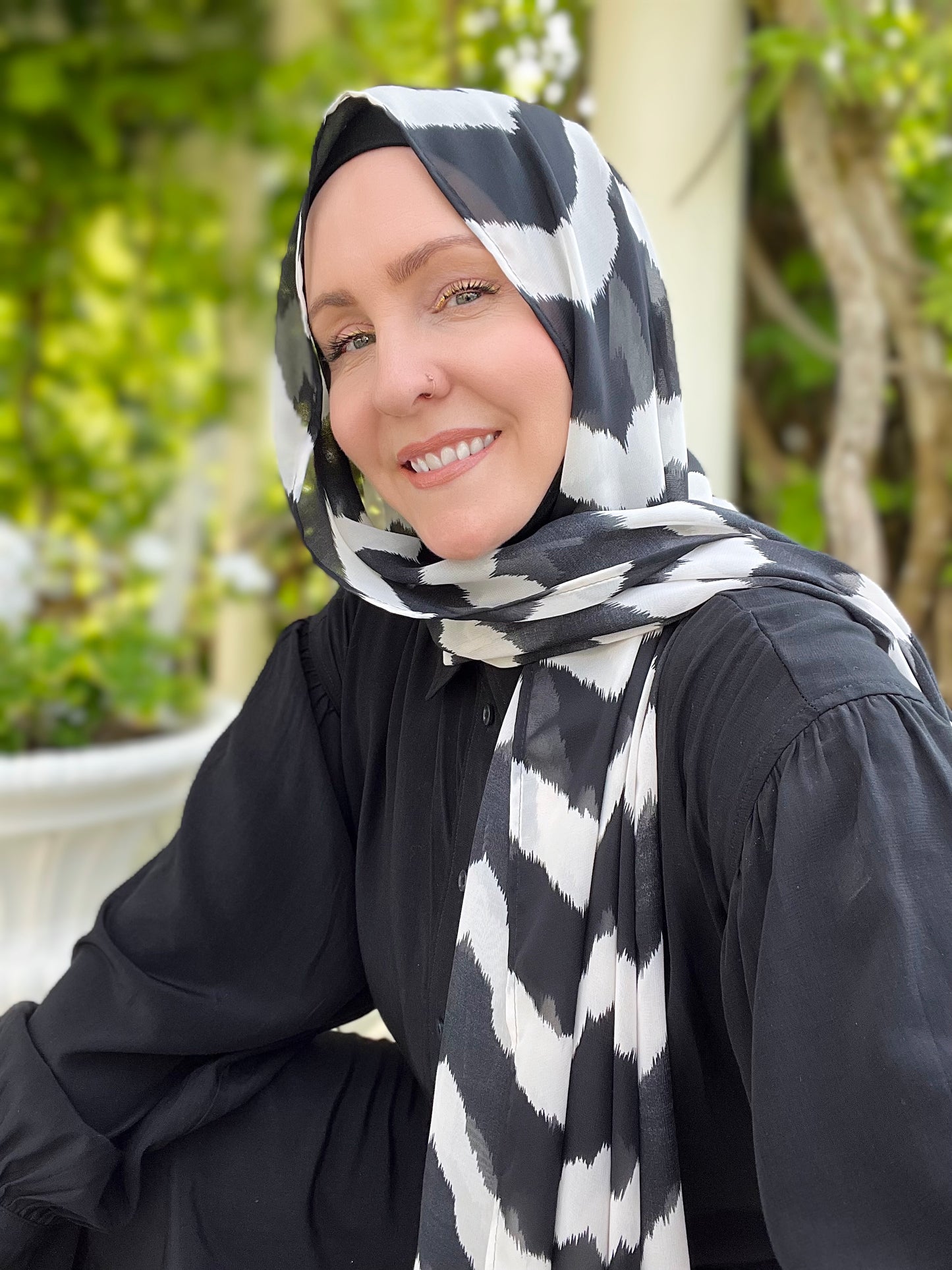 Chiffon Hijab: Statement Chevron