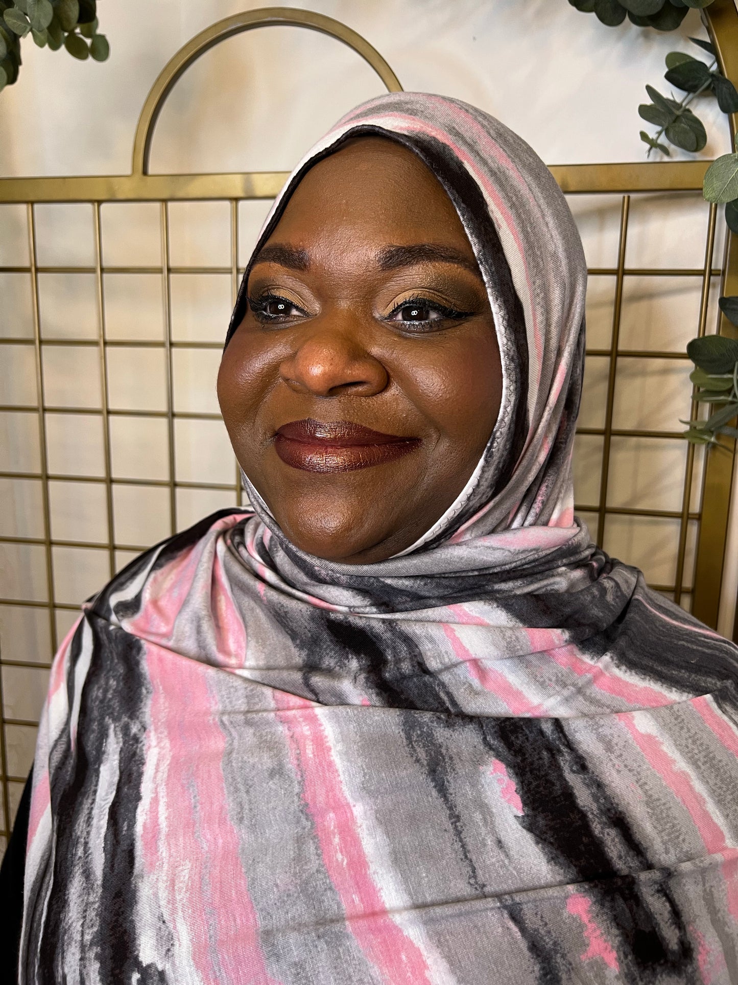 Printed Jersey Hijab: Quartz Crystal Magia