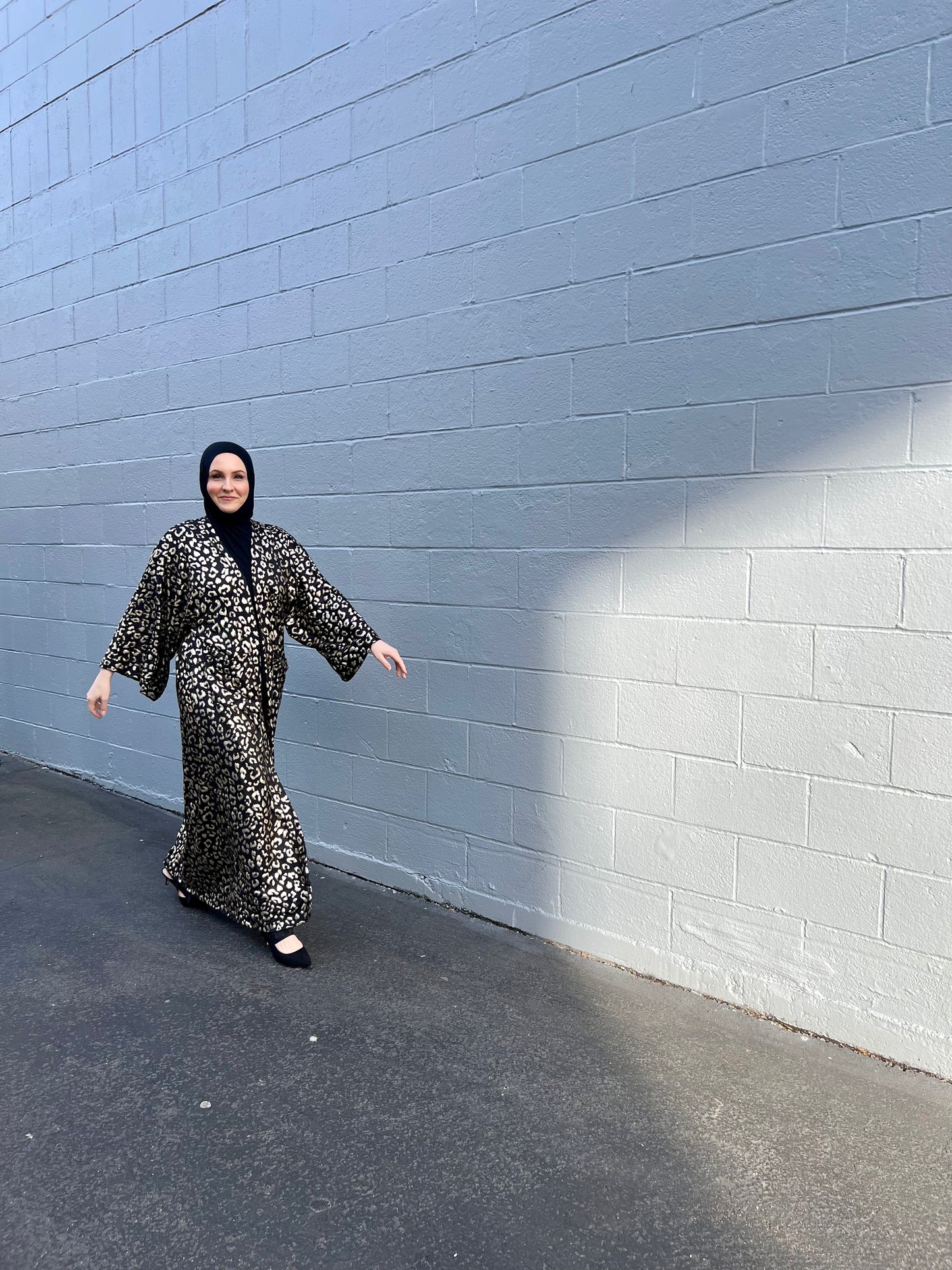 Signature MC Kimono: Gold Metallic Leopard