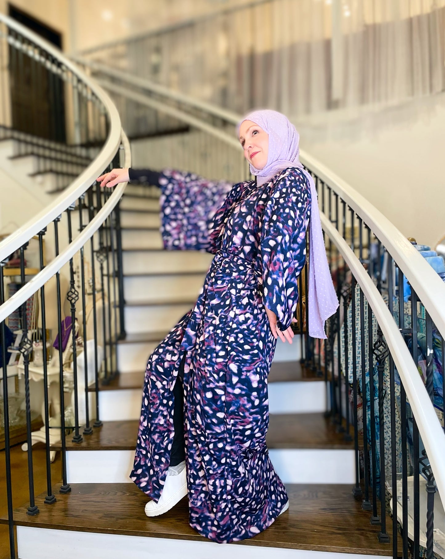 Signature MC Kimono: Purple Ferrasha