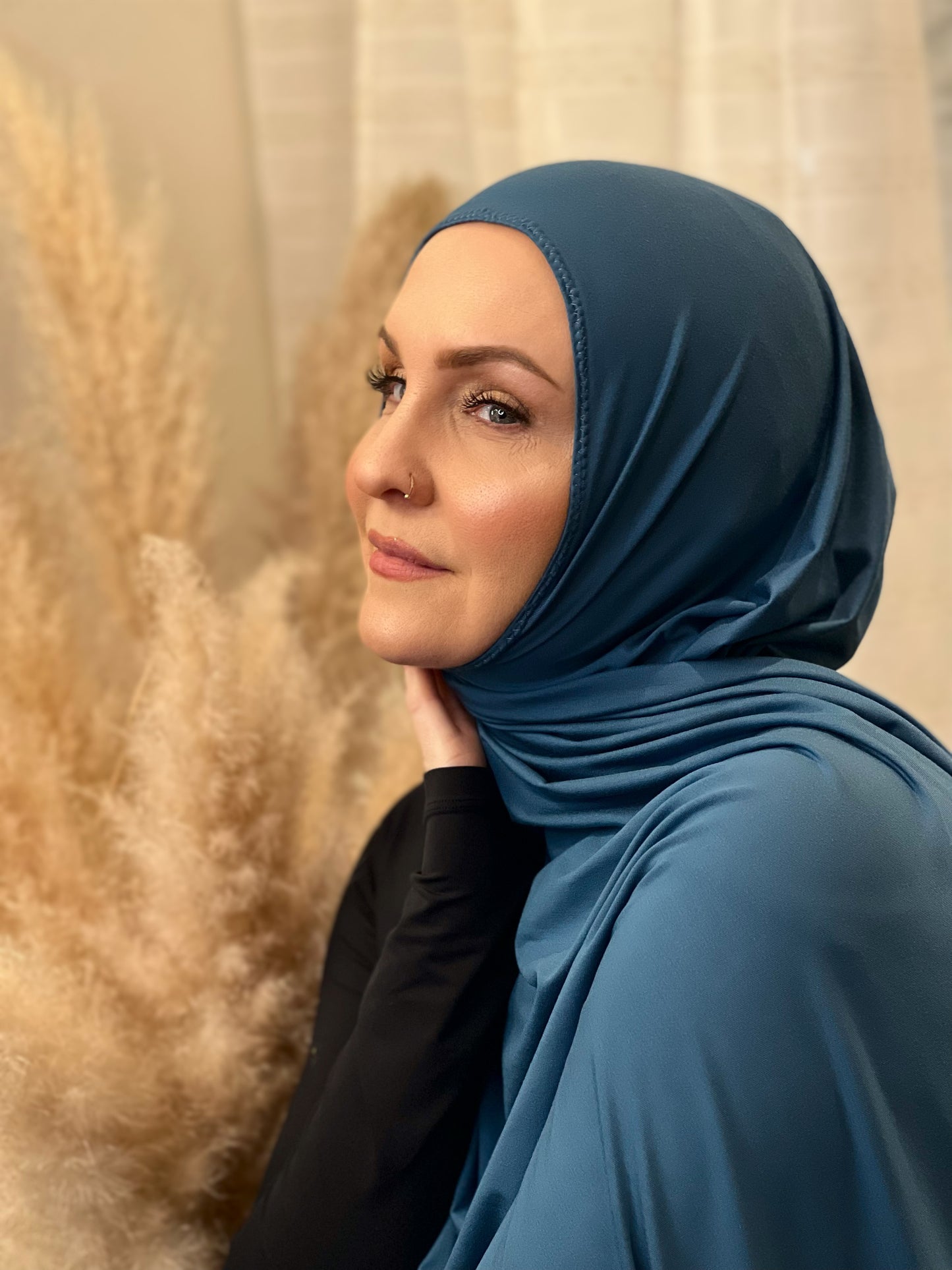 Jersey Hijab: Sea Blue