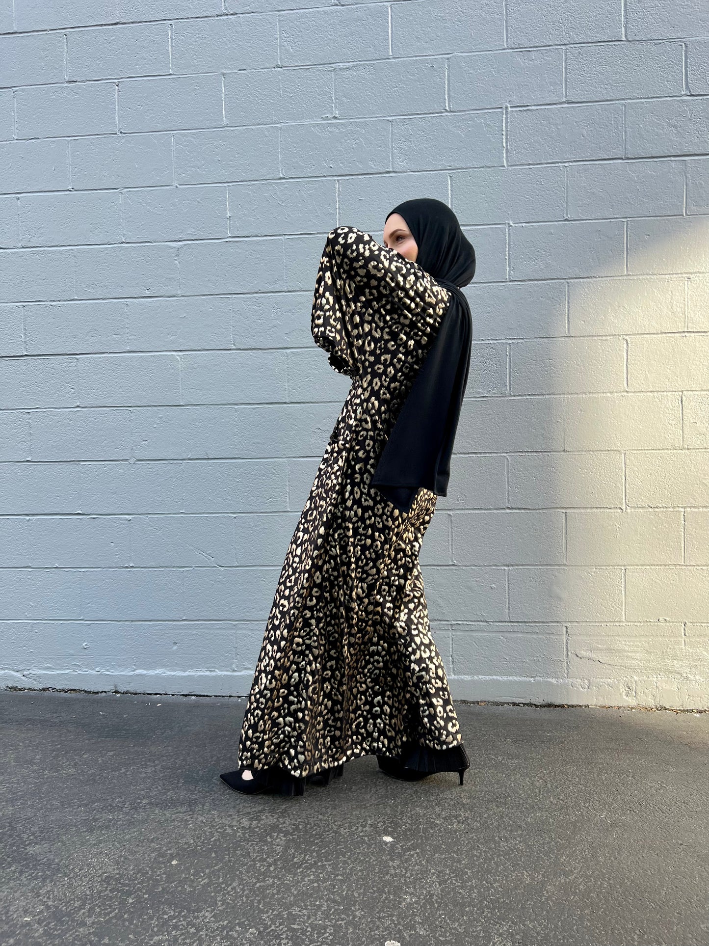 Signature MC Kimono: Gold Metallic Leopard