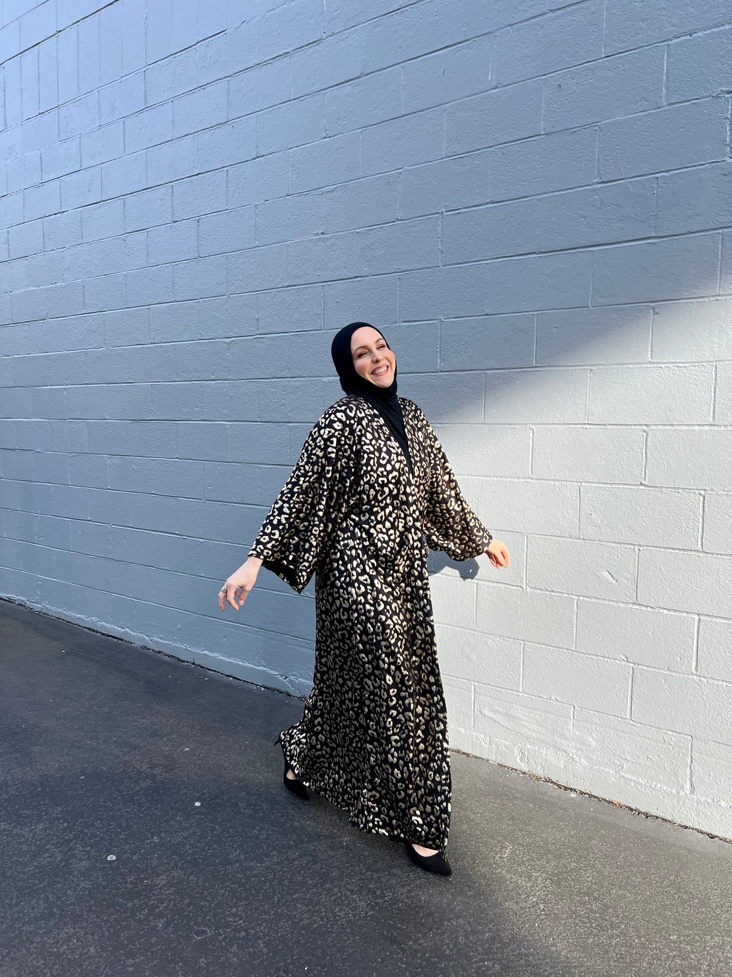 Signature MC Kimono: Gold Metallic Leopard