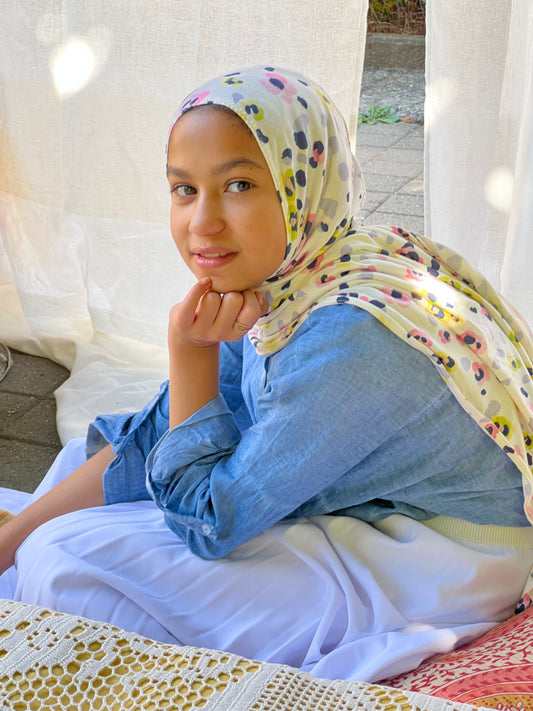Printed Jersey Hijab: Hello Hip Kitty