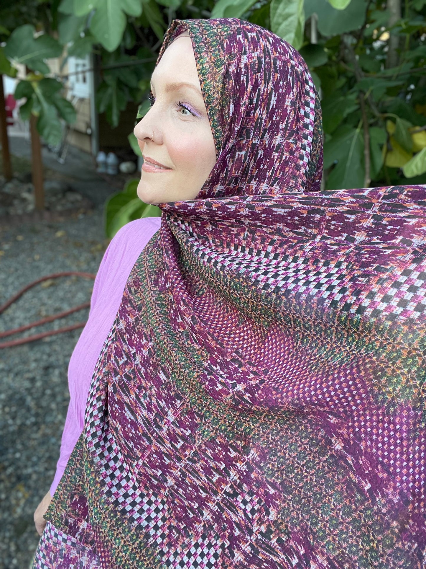 Limited Edition Chiffon Hijab: Fall Labyrinth