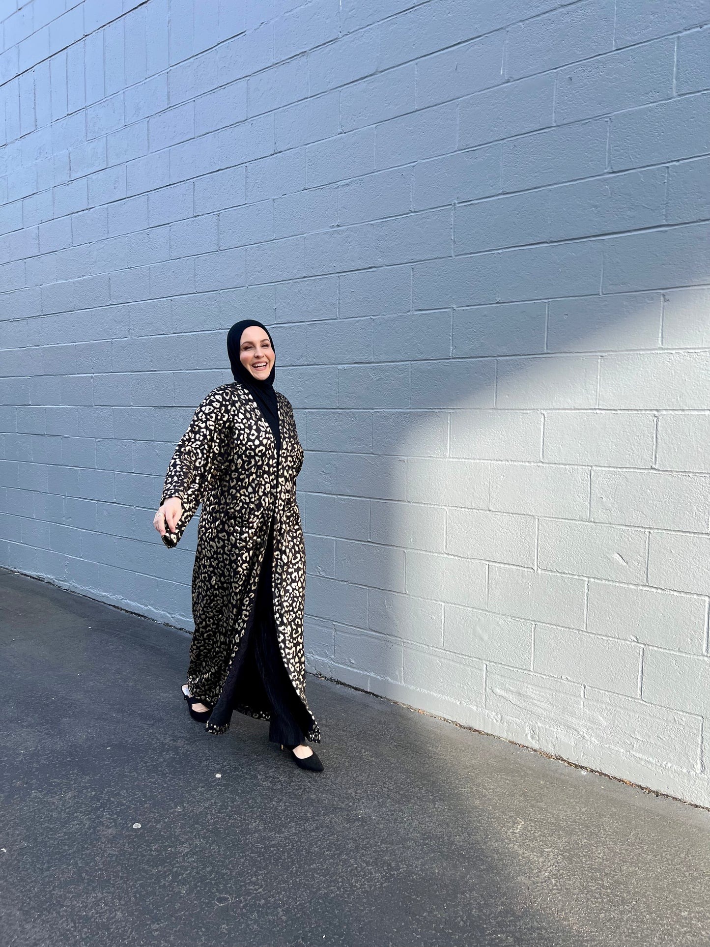Signature MC Kimono: Gold Metallic Leopard