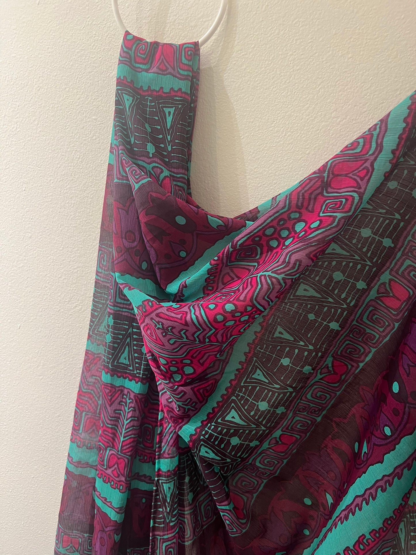 100% Silk Chiffon Hijab: Abstract