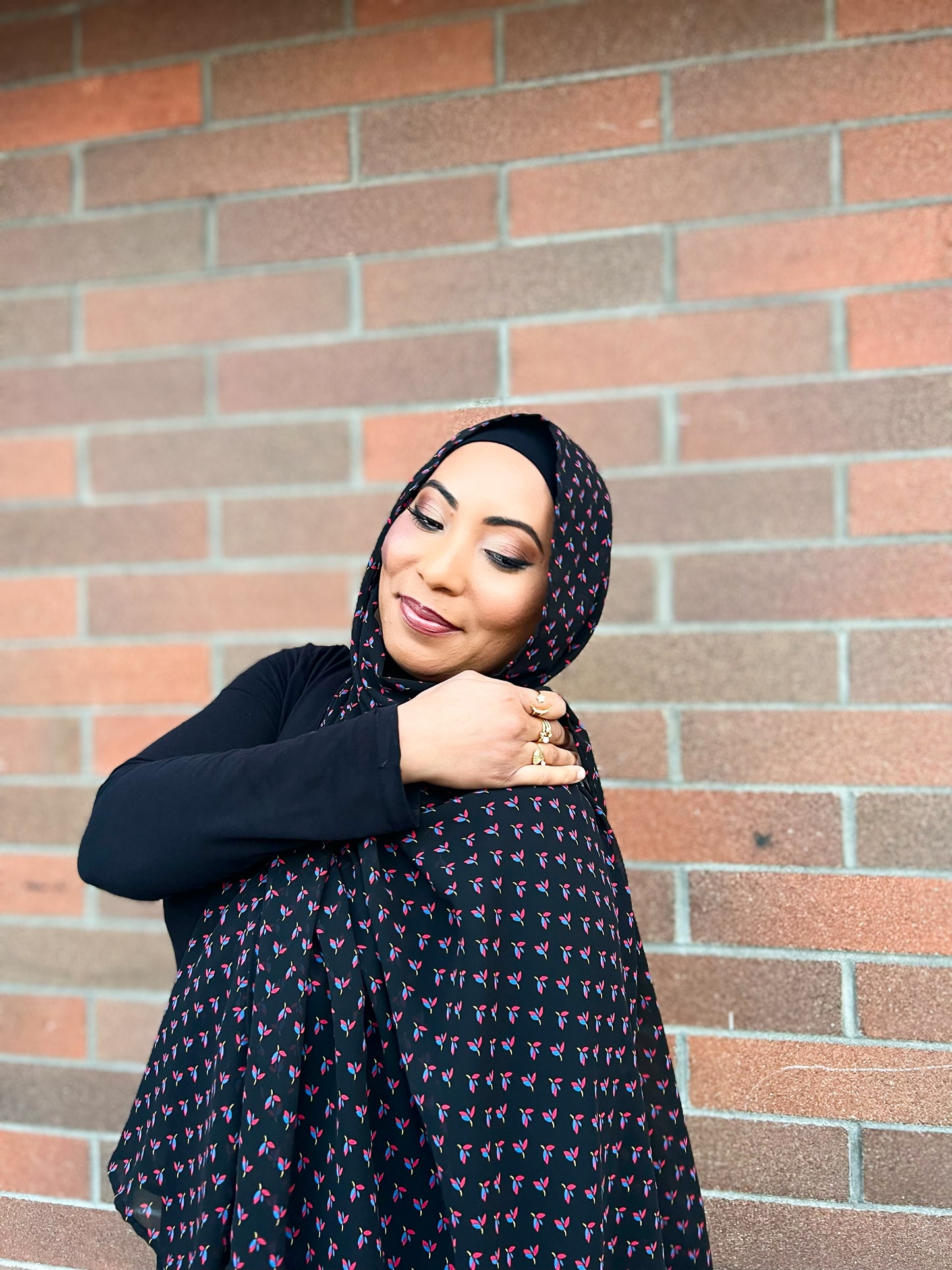 Chiffon Hijab: Dainty Floral