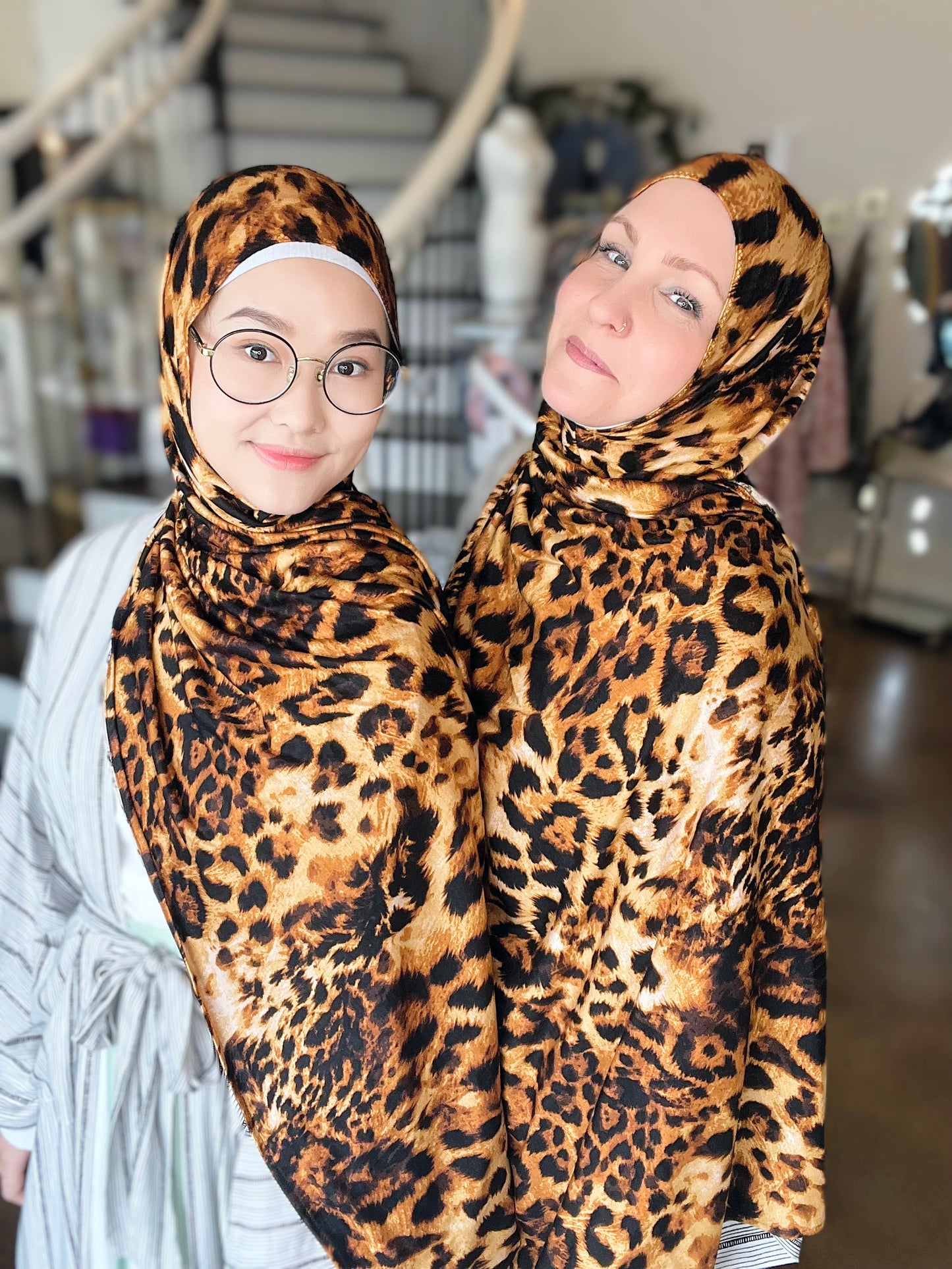 Printed Jersey Hijab: Tigre Salvaje