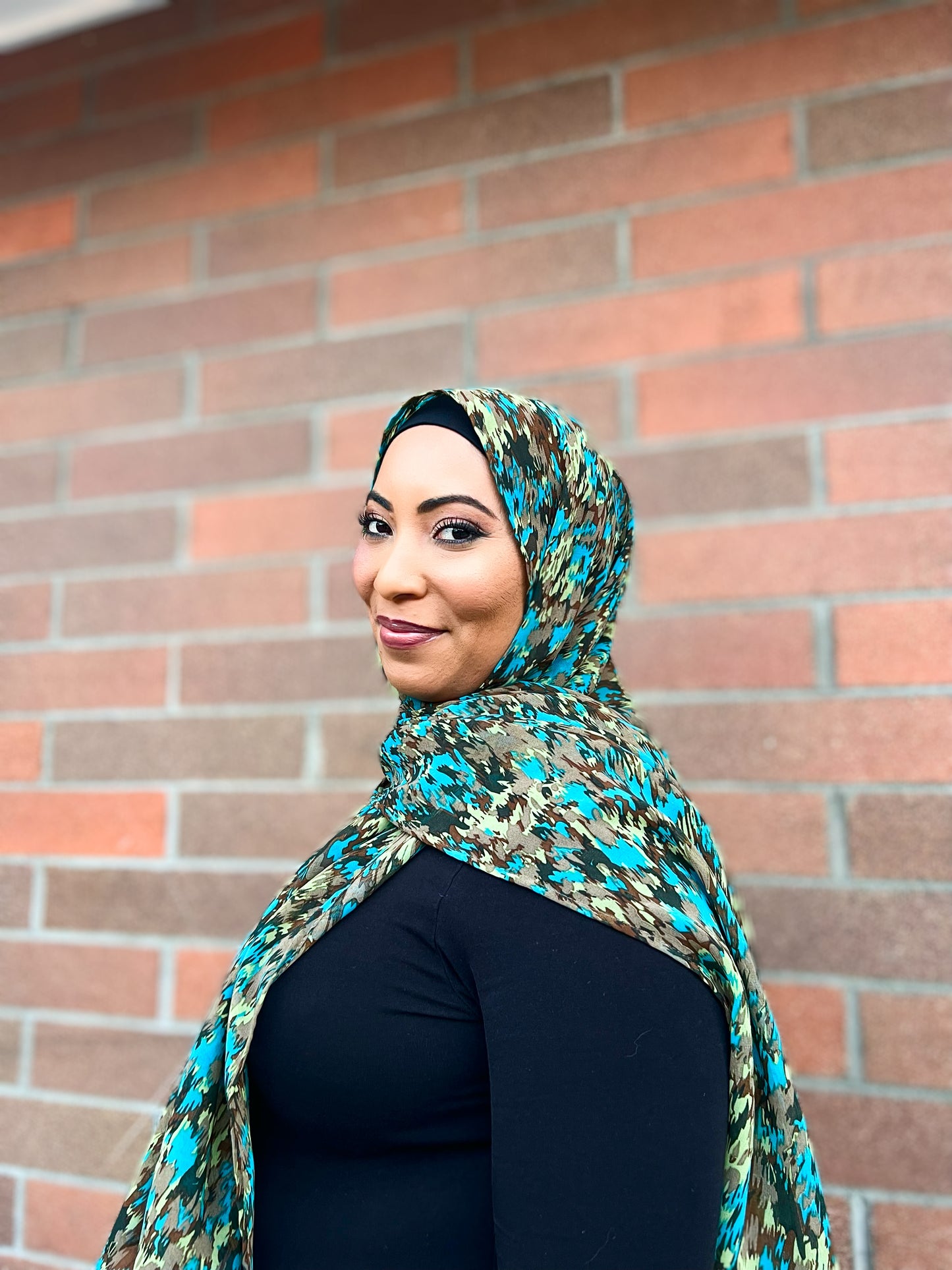 Chiffon Hijab: Safari Reptile Camo