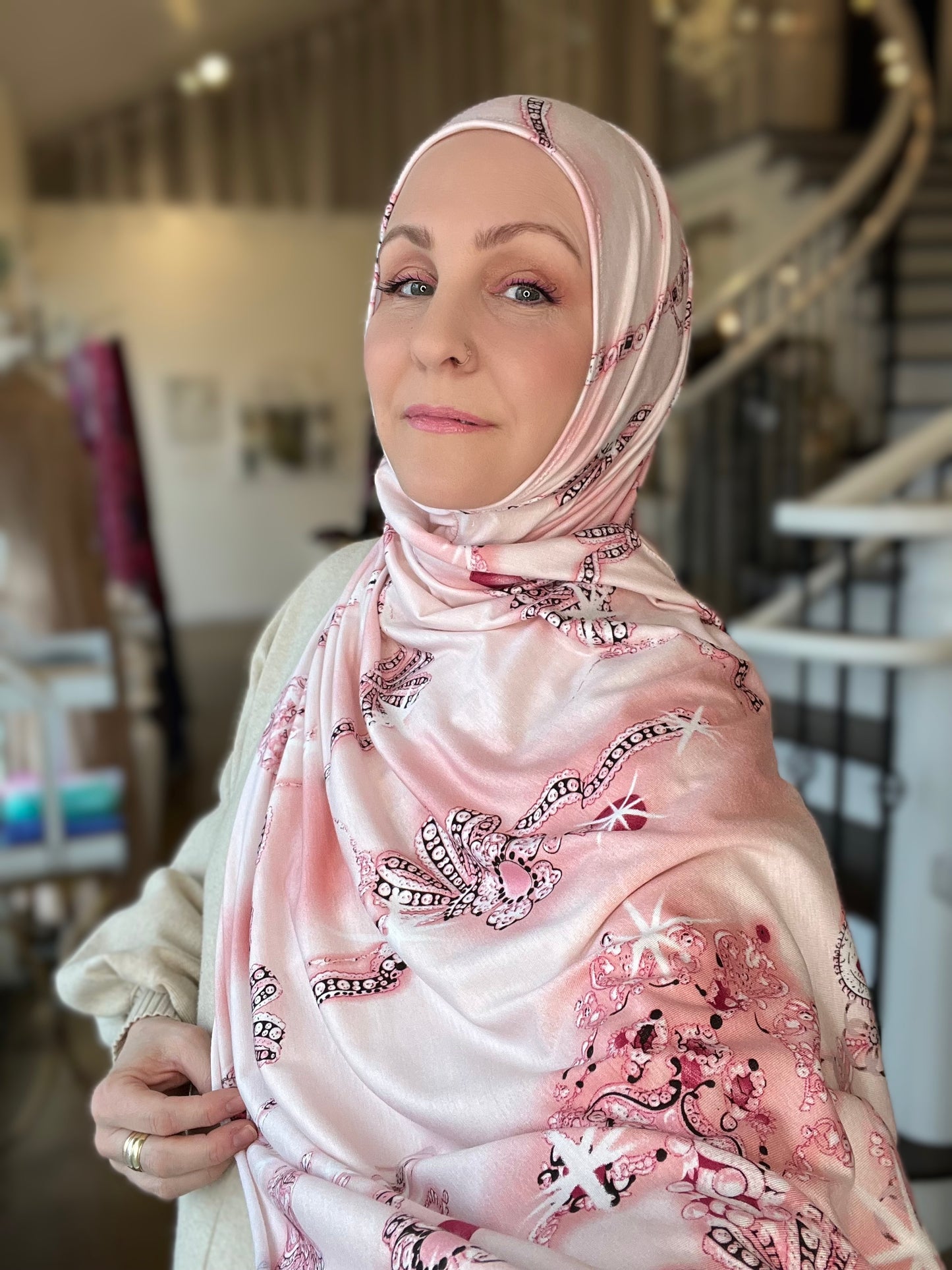 Printed Jersey Hijab: Hijab is My Crown