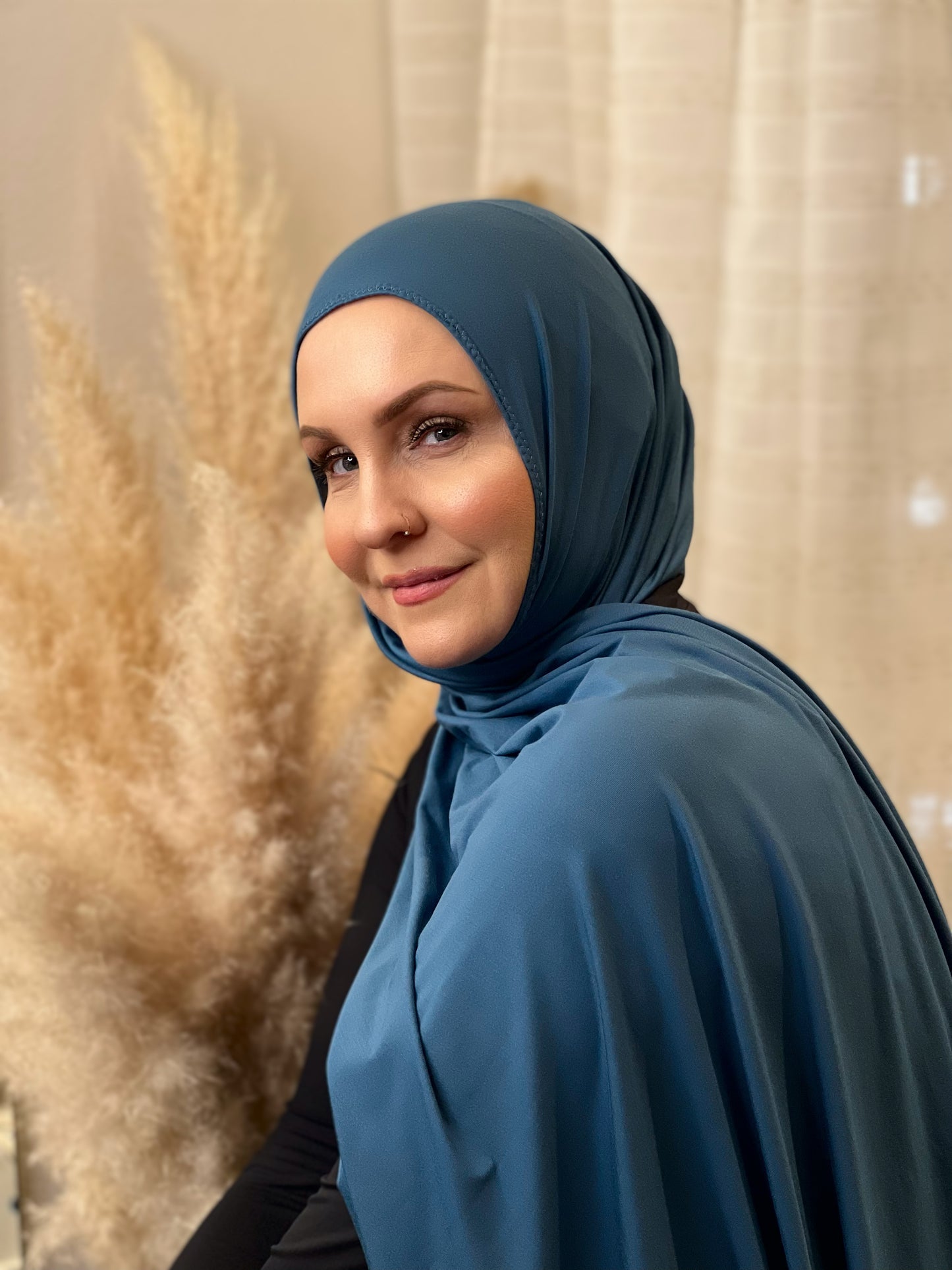 Jersey Hijab: Sea Blue