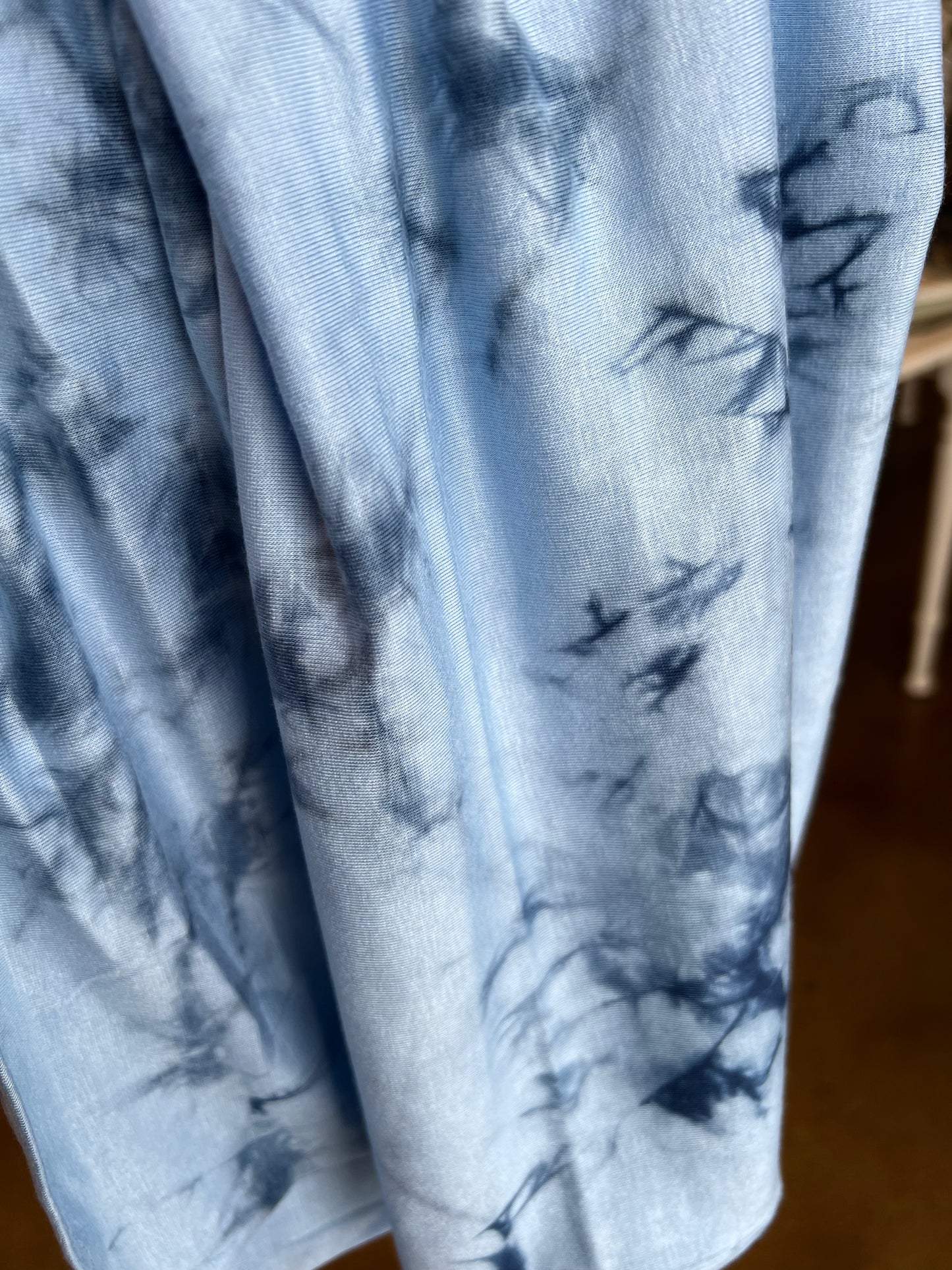 Tie Dye Jersey Hijab: Deep Ocean