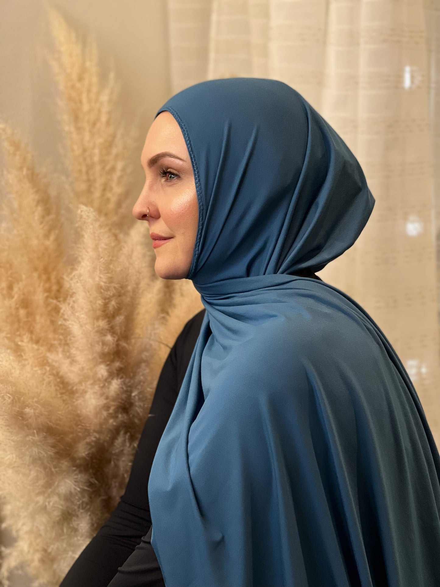 Jersey Hijab: Sea Blue