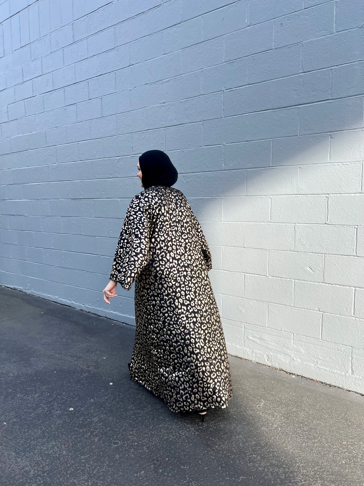 Signature MC Kimono: Gold Metallic Leopard