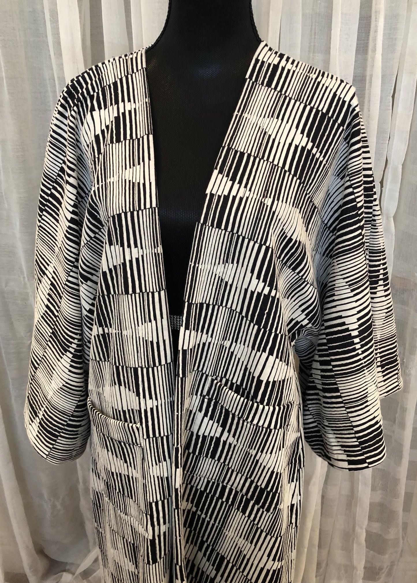 Private Collection Kimono - Geo Stretch Knit