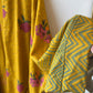 Pocket Anorak Abaya - Golden Hibiscus Bloom