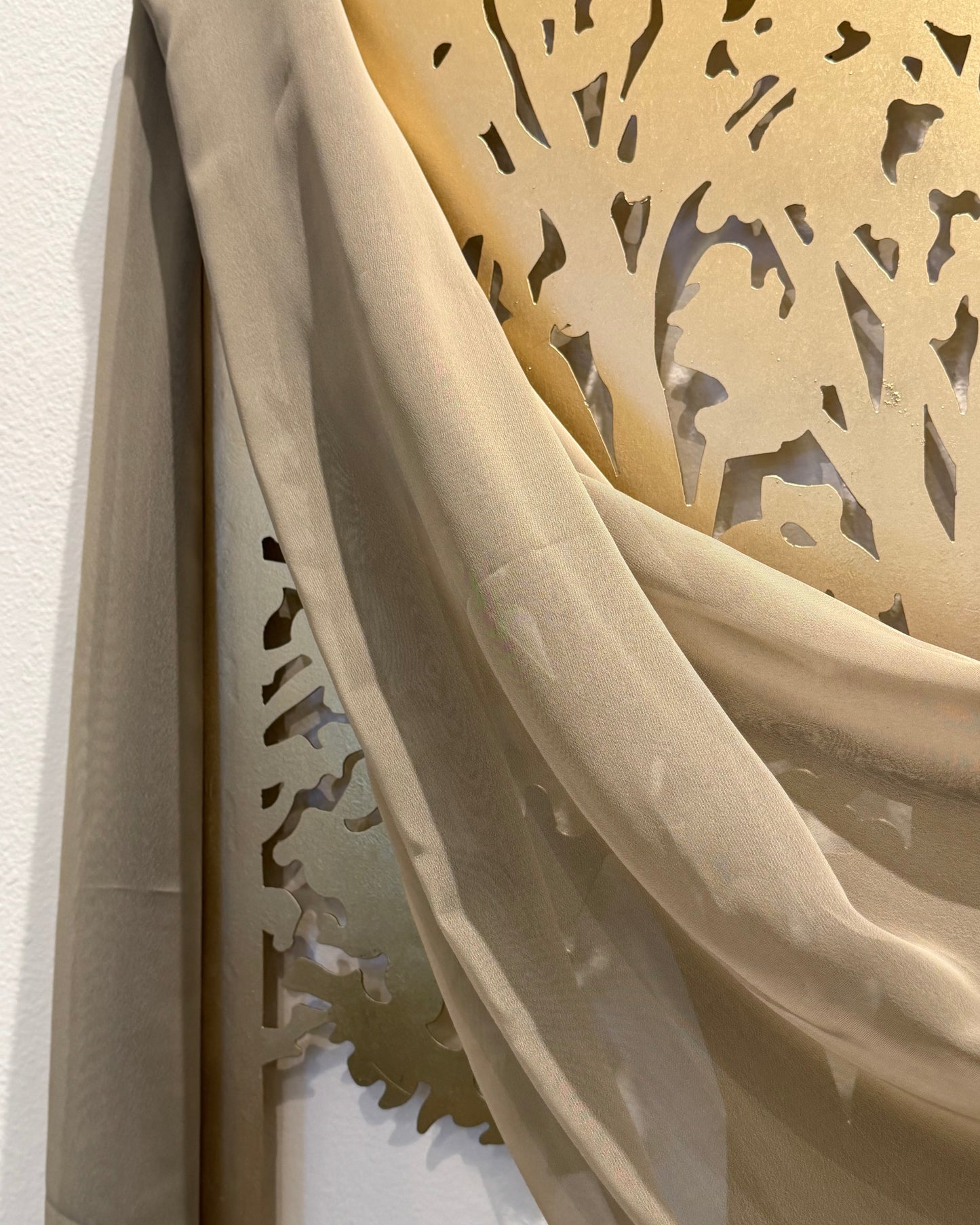 Iridescent Chiffon Hijab: Stone Henge