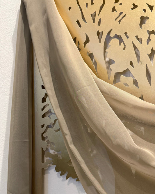 Iridescent Chiffon Hijab: Stone Henge