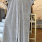 Nour Oversized Abaya - Plush Plisse Velour