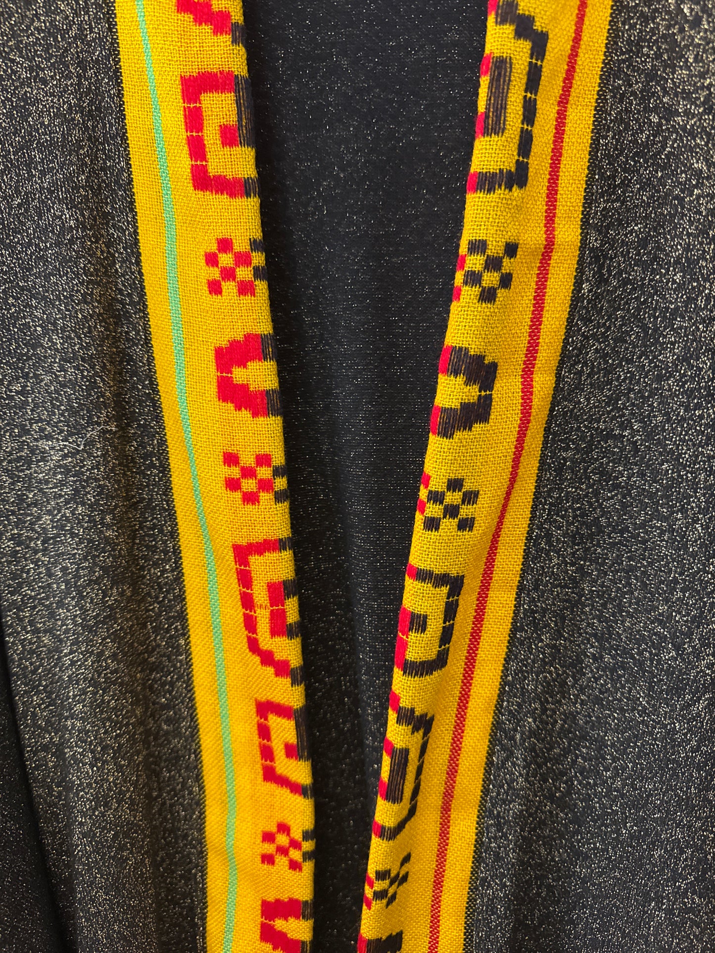 Guadalupe Sweater Knit Abaya – Mexican Gold Metallic