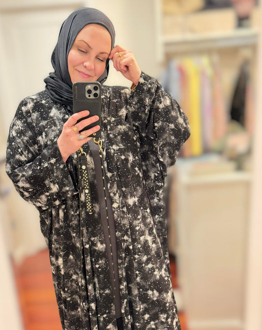 Nour Oversized Abaya - Galaxy