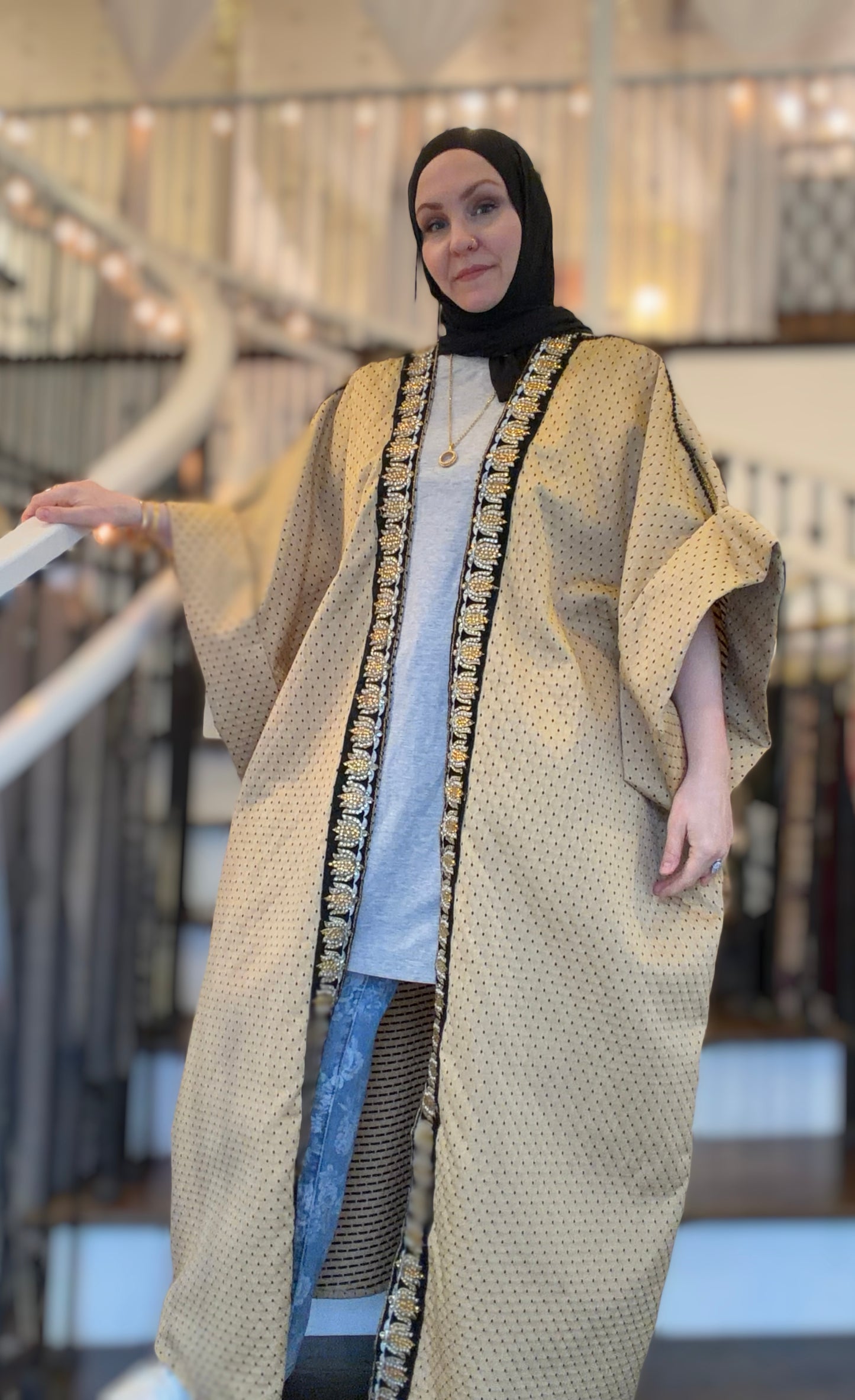 Cultural Fusion Bisht - Desert Relic