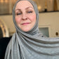 Jersey Hijab: Textured Cool Quartz