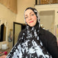 Printed Jersey Hijab: Rorschach Retro Inkblot