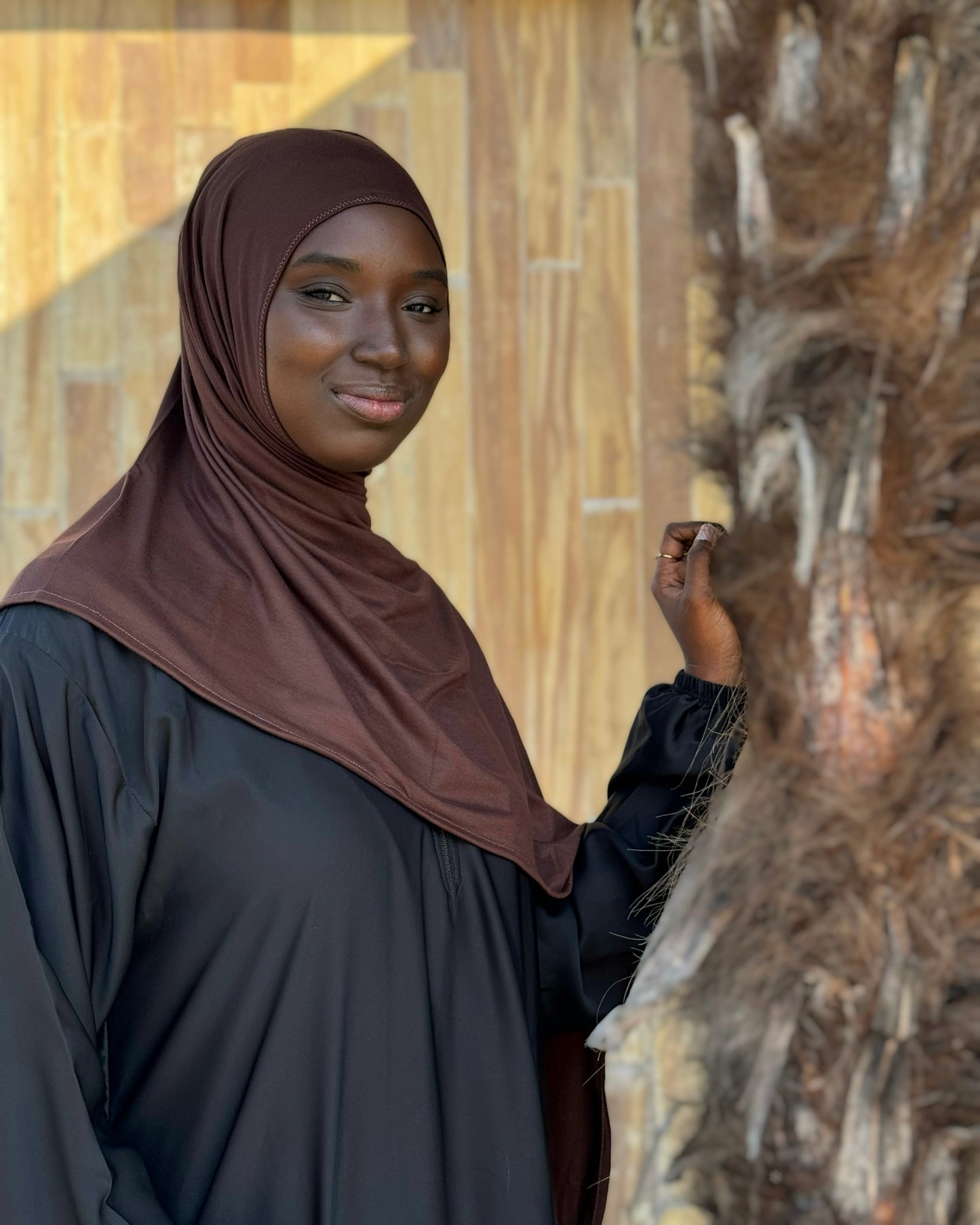 Jersey Hijab: Rich Espresso